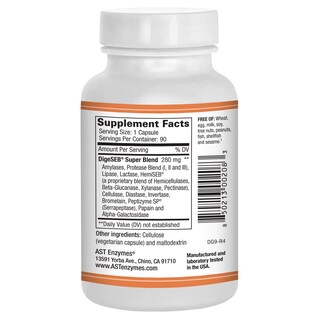 Foto 4 | Suplemento De Enzimas Digestivas Ast Enzymes Digest-gi Ultra 90 C - Venta Internacional.