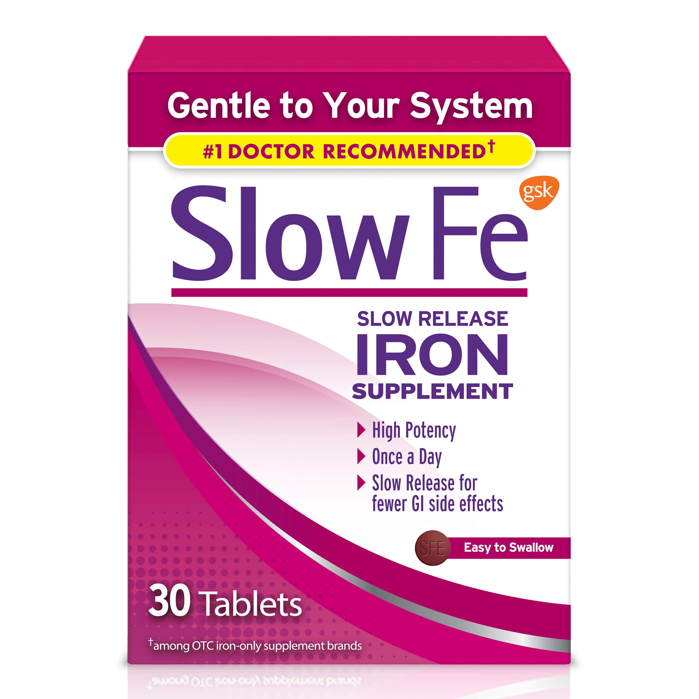 Foto 2 pulgar | Suplemento De Hierro Slow Fe 45 Mg Para La Deficiencia De Hierro 30 Comprimidos - Venta Internacional.