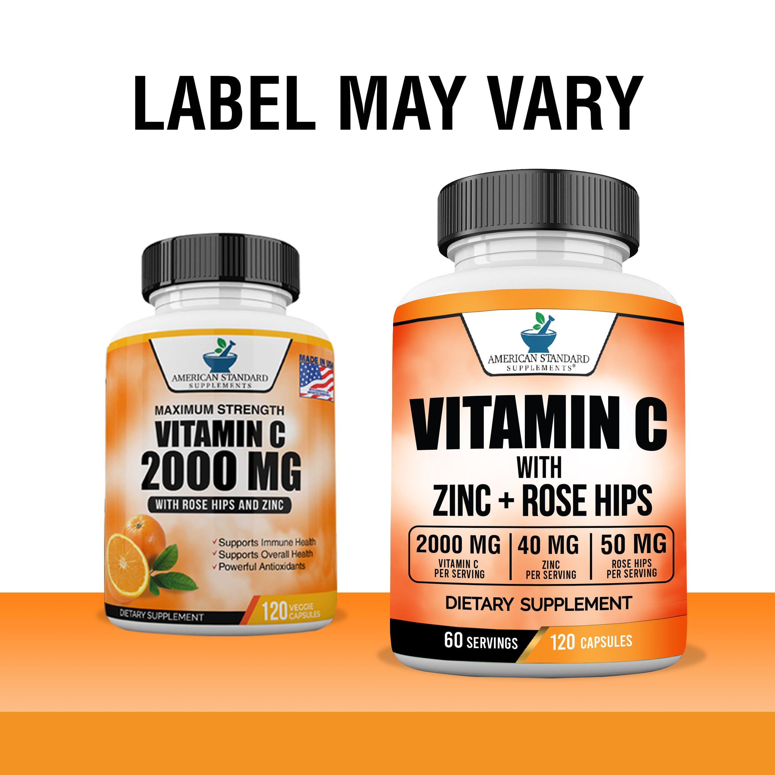 Foto 3 pulgar | Suplemento American Standard Supplements De Vitamina C 2000 Mg - Venta Internacional.