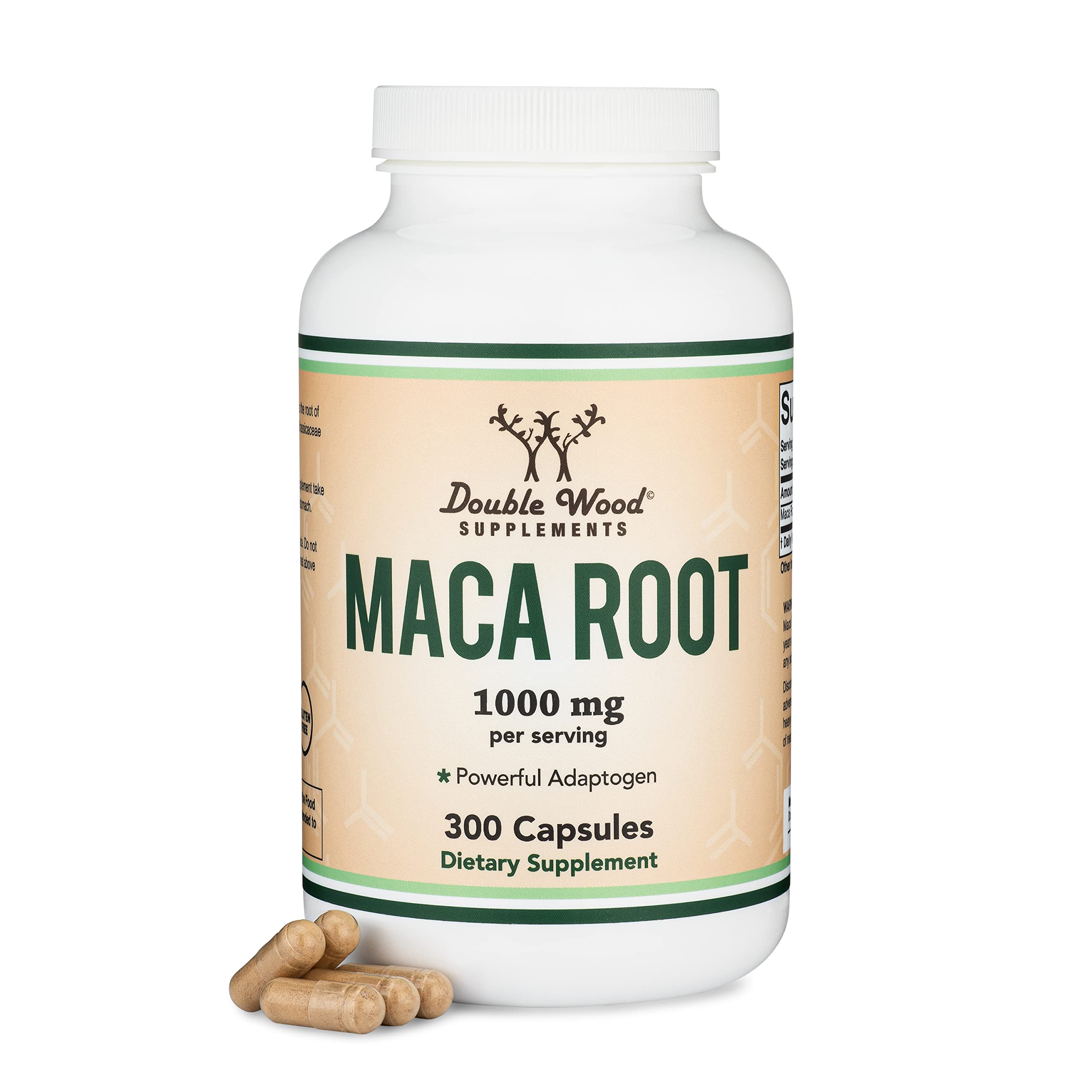 Foto 2 pulgar | Suplementos Double Wood, Cápsulas De Raíz De Maca, 300 X 1000 Mg - Venta Internacional.