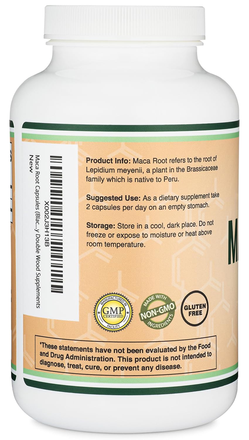 Foto 4 pulgar | Suplementos Double Wood, Cápsulas De Raíz De Maca, 300 X 1000 Mg - Venta Internacional.