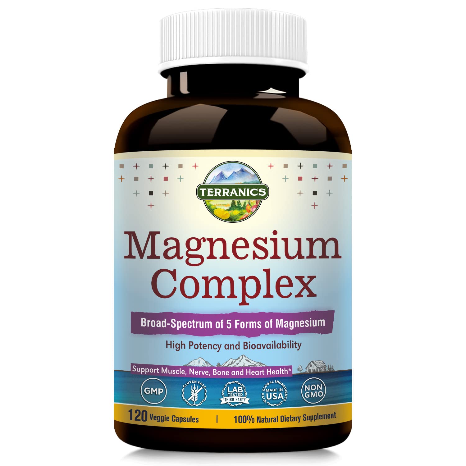 Foto 2 pulgar | Suplemento Terranics Magnesium Complex 500 Mg 120 Cápsulas - Venta Internacional.