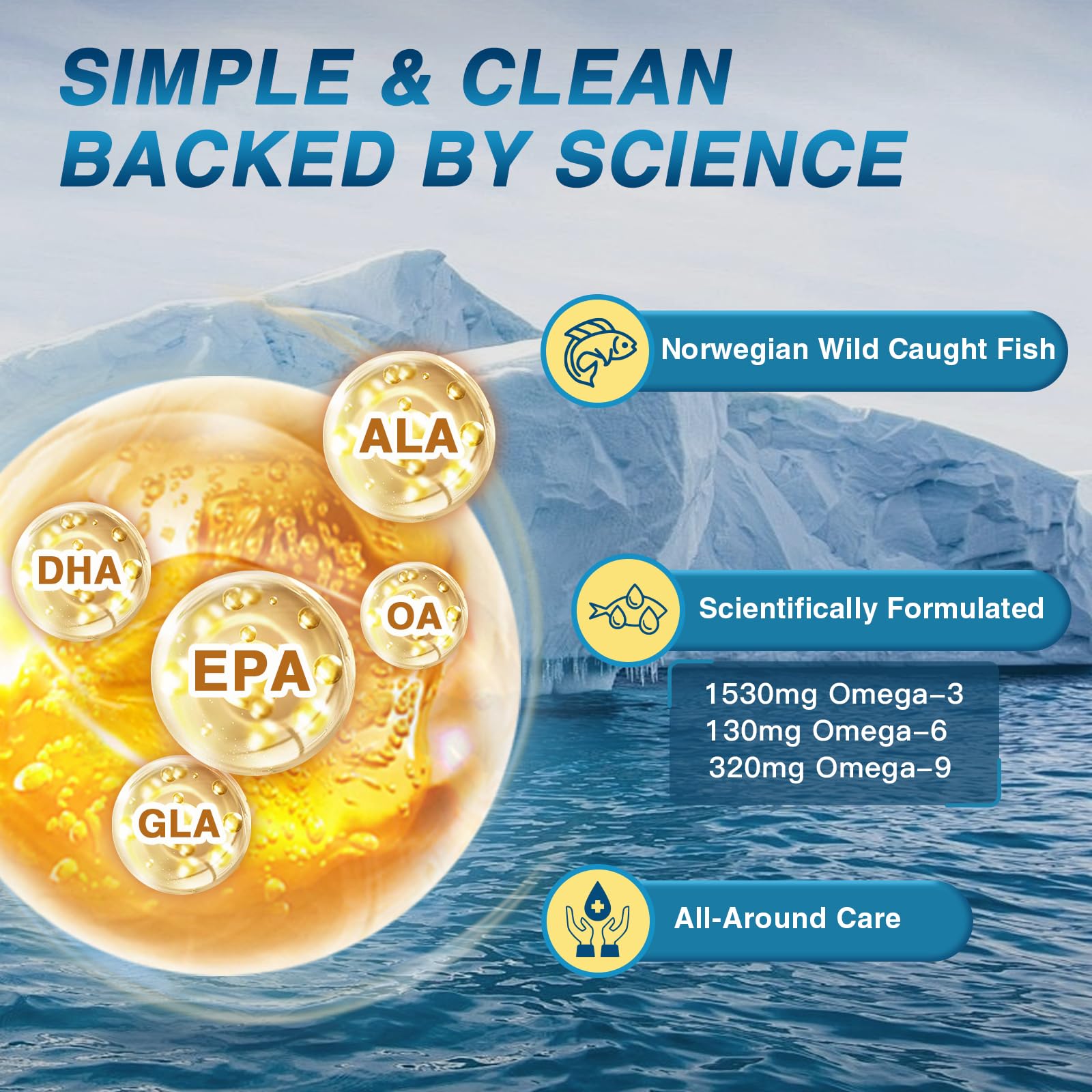 Foto 7 pulgar | Suplemento Nature Target Triple Omega 3 6 9 Aceite De Pescado 2400 Mg - Venta Internacional.