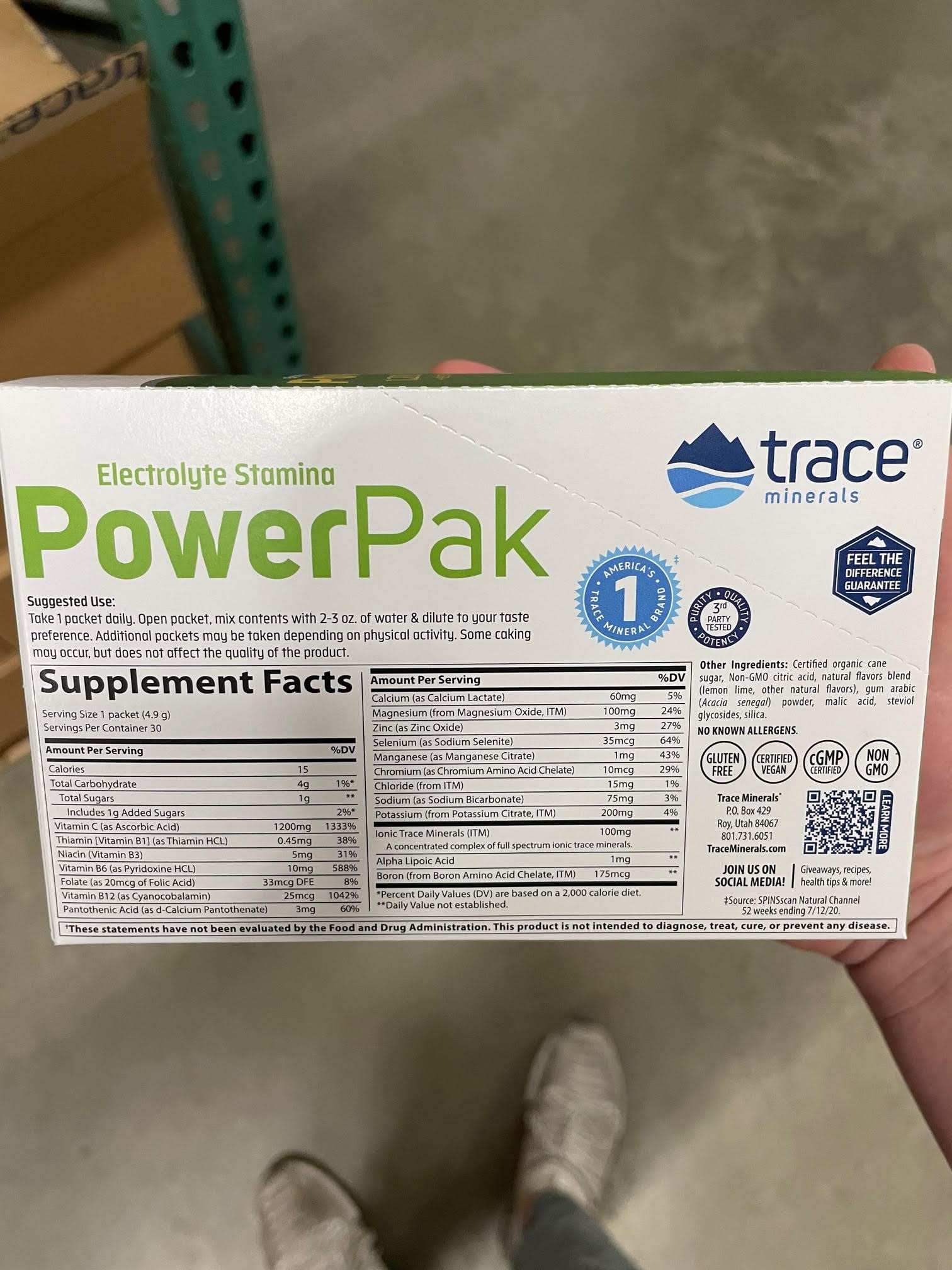 Foto 4 pulgar | Suplemento De Oligoelementos Electrolyte Stamina Power Pak - Venta Internacional.