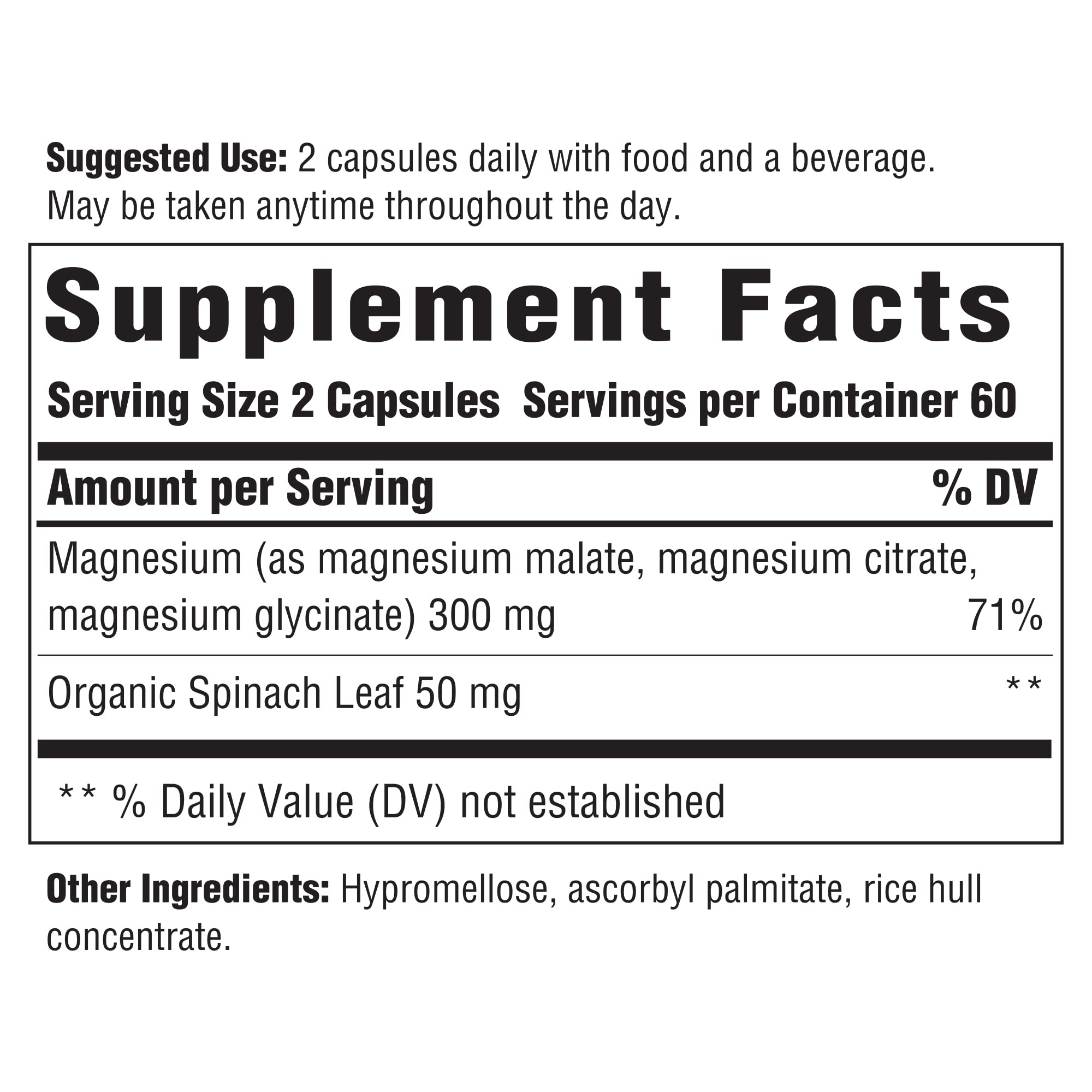 Foto 3 pulgar | Suplemento Mineral Innate Response Formulas Magnesio 300 Mg - Venta Internacional.