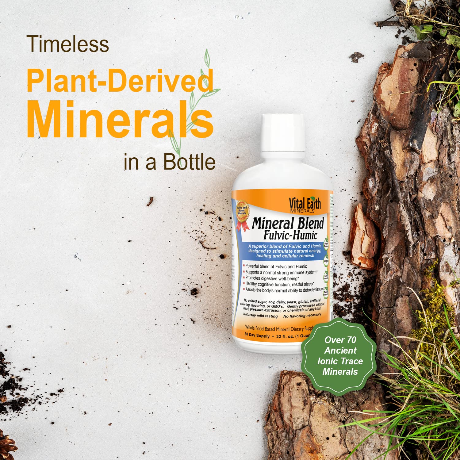 Foto 4 pulgar | Suplemento Vital Earth Minerals Fulvic Humic, Paquete De 2 Unidades, 960 Ml - Venta Internacional.
