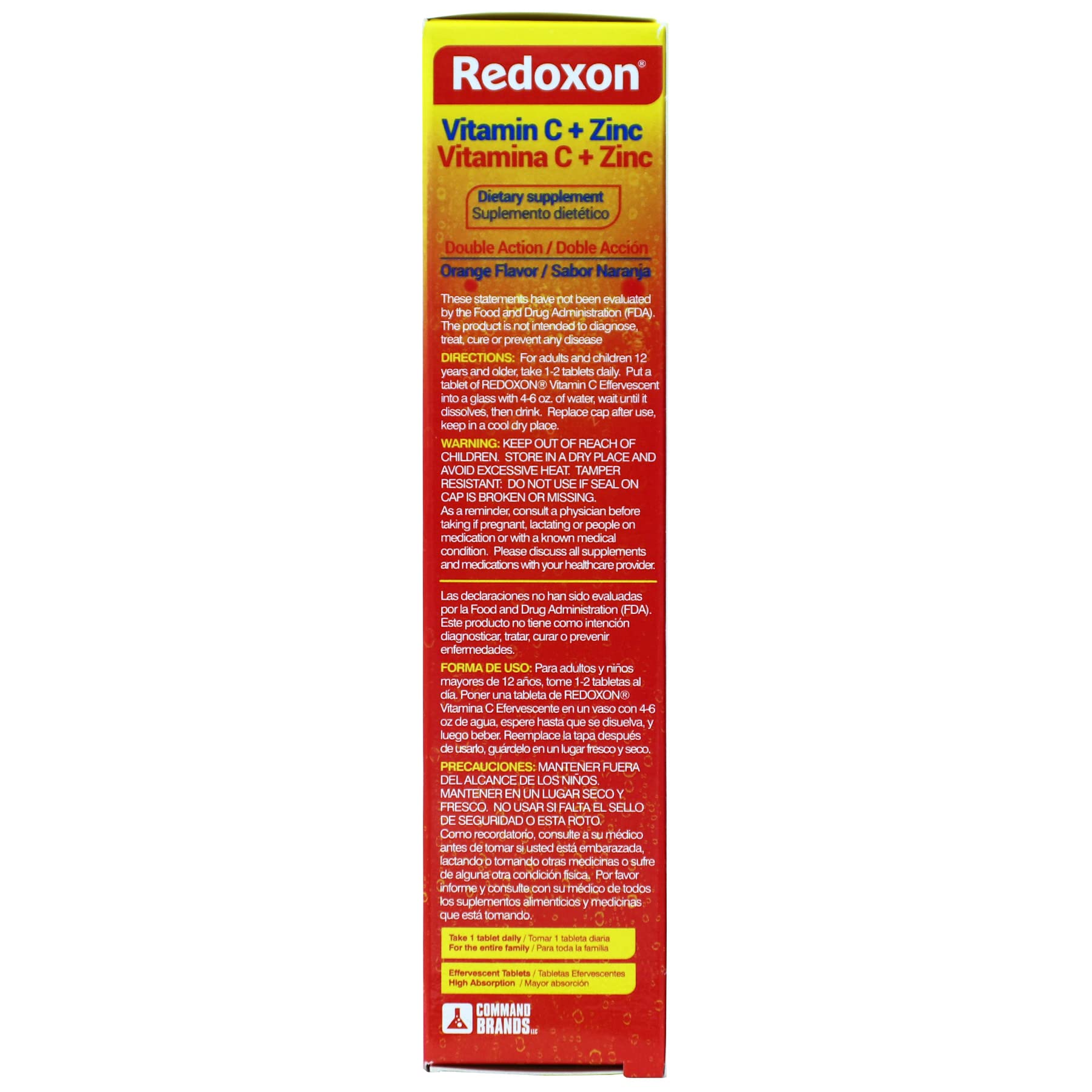 Foto 6 | Suplemento Redoxon De Vitamina C Y Zinc, 20 Tabletas Efervescentes - Venta Internacional.