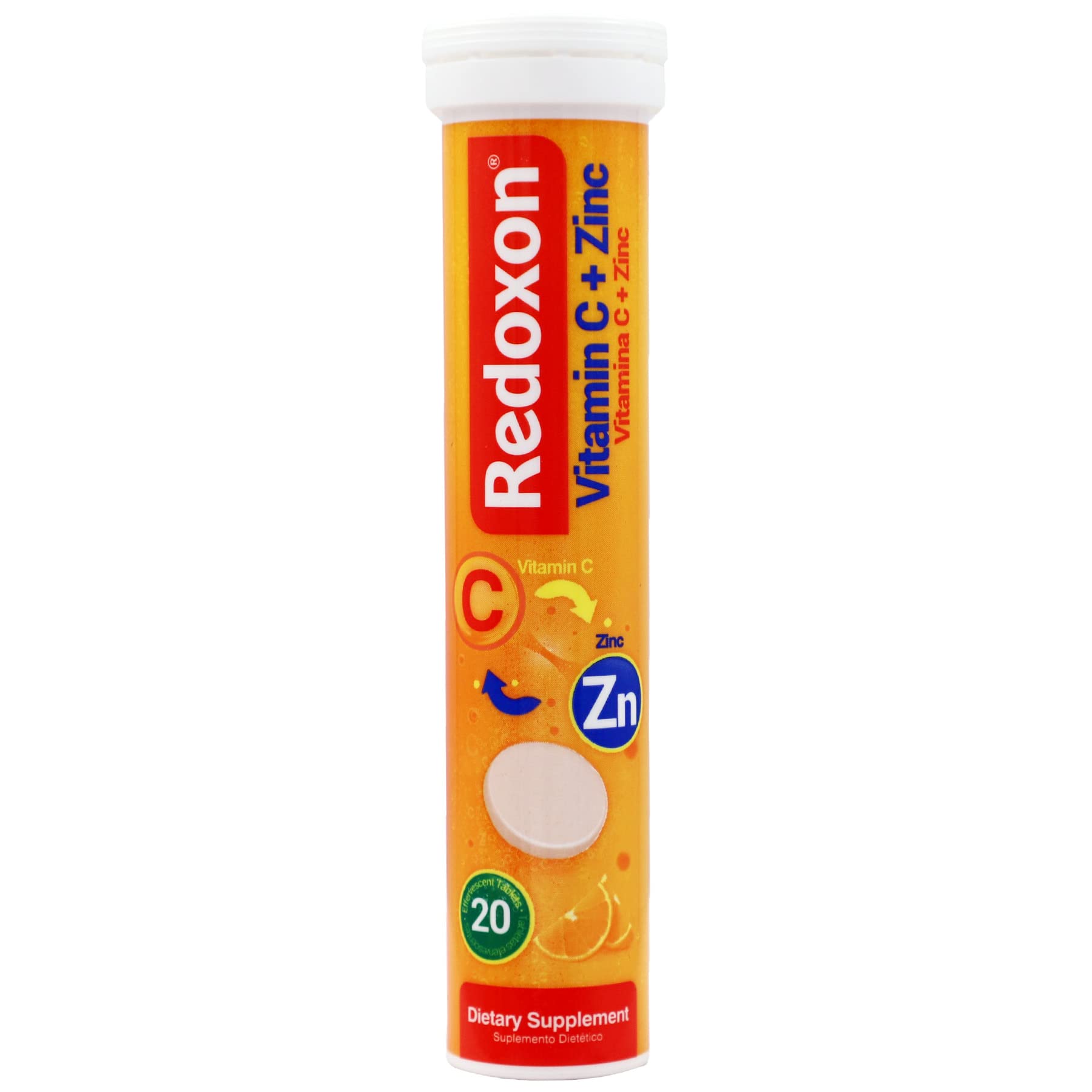 Foto 8 pulgar | Suplemento Redoxon De Vitamina C Y Zinc, 20 Tabletas Efervescentes - Venta Internacional.