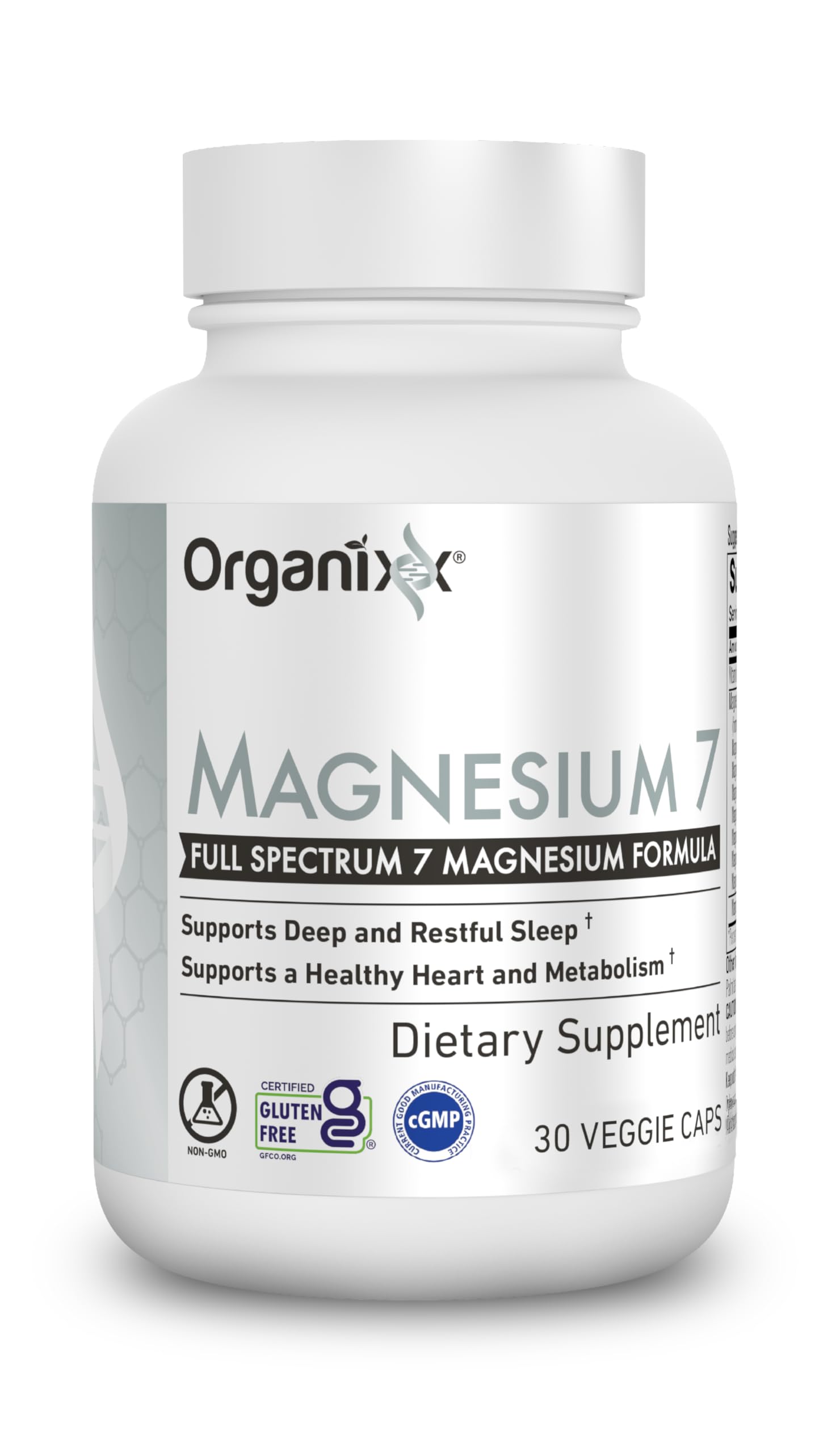Foto 8 pulgar | Suplemento Organixx Magnesio 7 Con Vitamina B6 Y Manganeso, 30 Unidades - Venta Internacional.