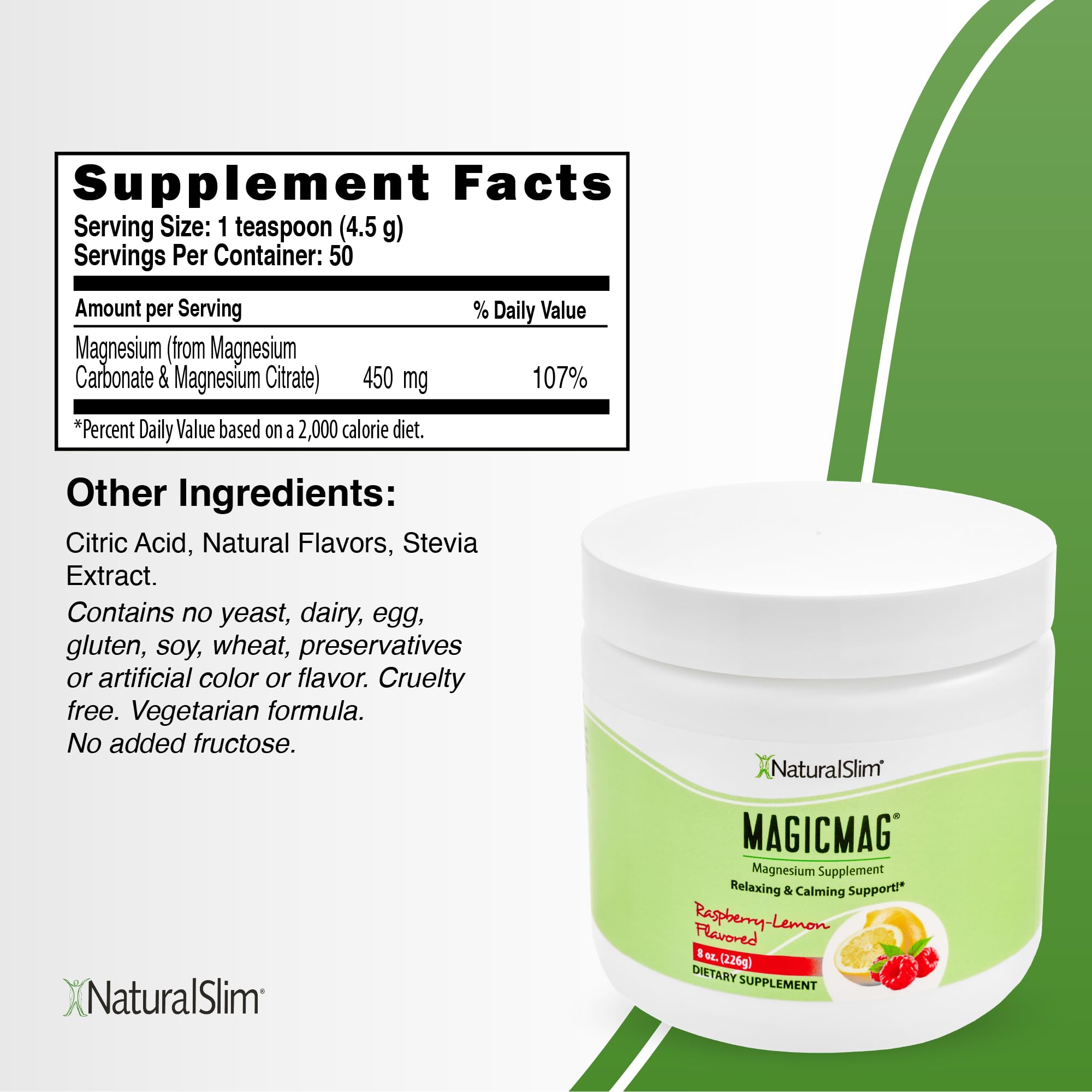 Foto 3 pulgar | Suplemento De Magnesio Naturalslim Magicmag Pure 240 Ml - Venta Internacional.