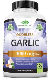 Foto 1 | Suplemento Naturalife Labs De Ajo Puro Sin Olor, 3000 Mg, 150 Cápsulas Blandas - Venta Internacional.