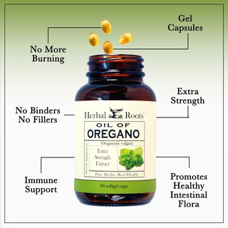 Foto 3 | Suplemento De Aceite De Orégano A Base De Hierbas 150 Mg 90 Cápsulas Blandas - Venta Internacional.