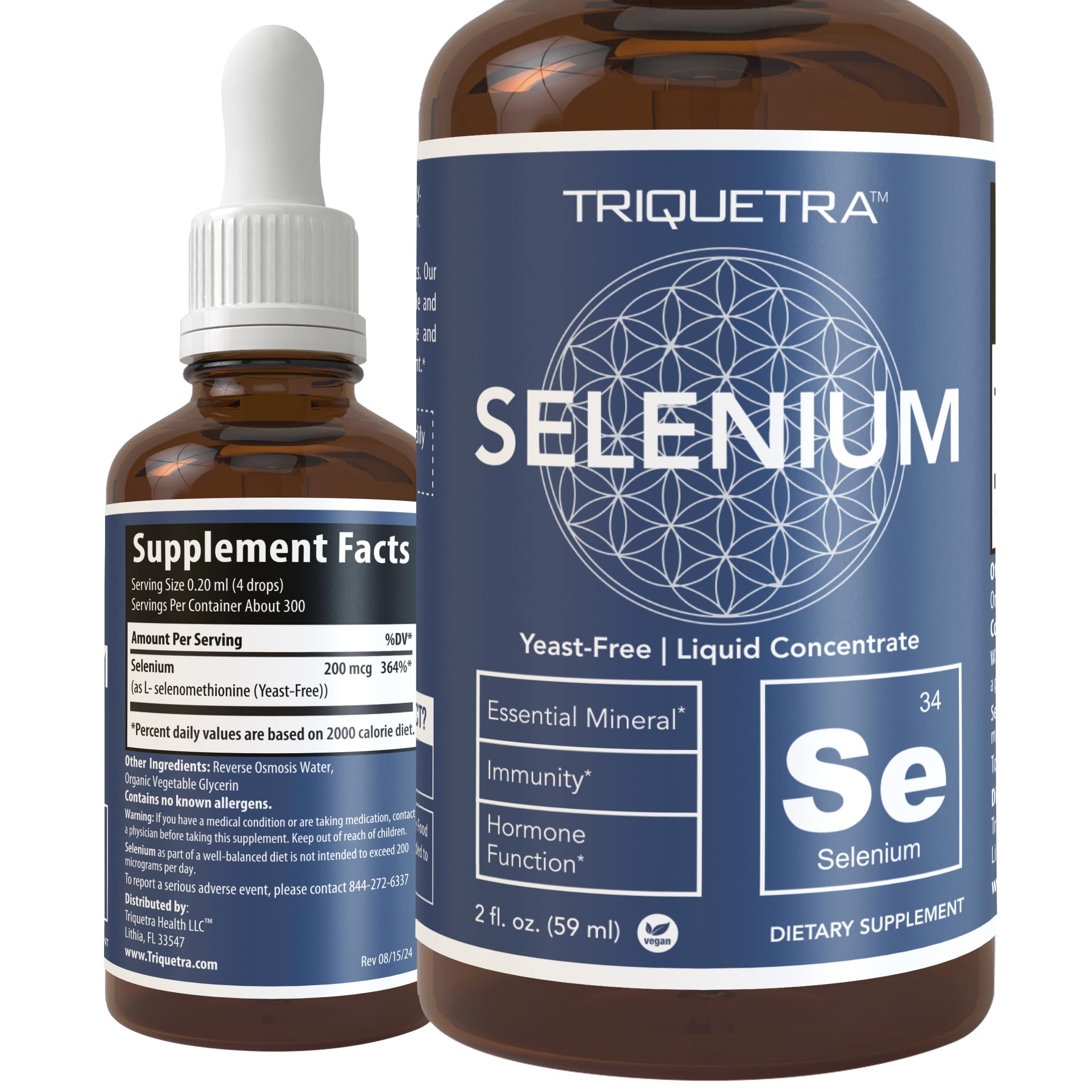 Foto 2 pulgar | Suplemento Triquetra Health Selenium 200 Mcg De Selenometionina - Venta Internacional.
