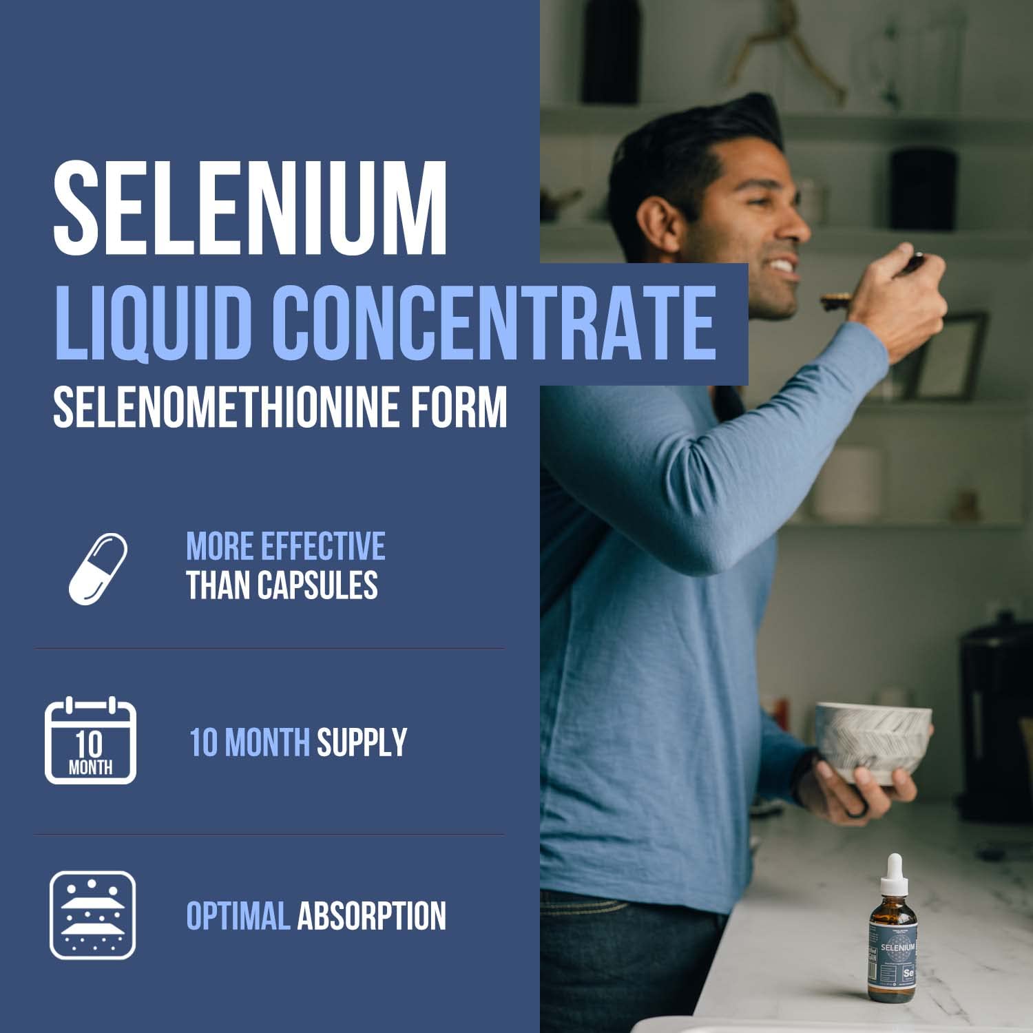 Foto 2 | Suplemento Triquetra Health Selenium 200 Mcg De Selenometionina - Venta Internacional.