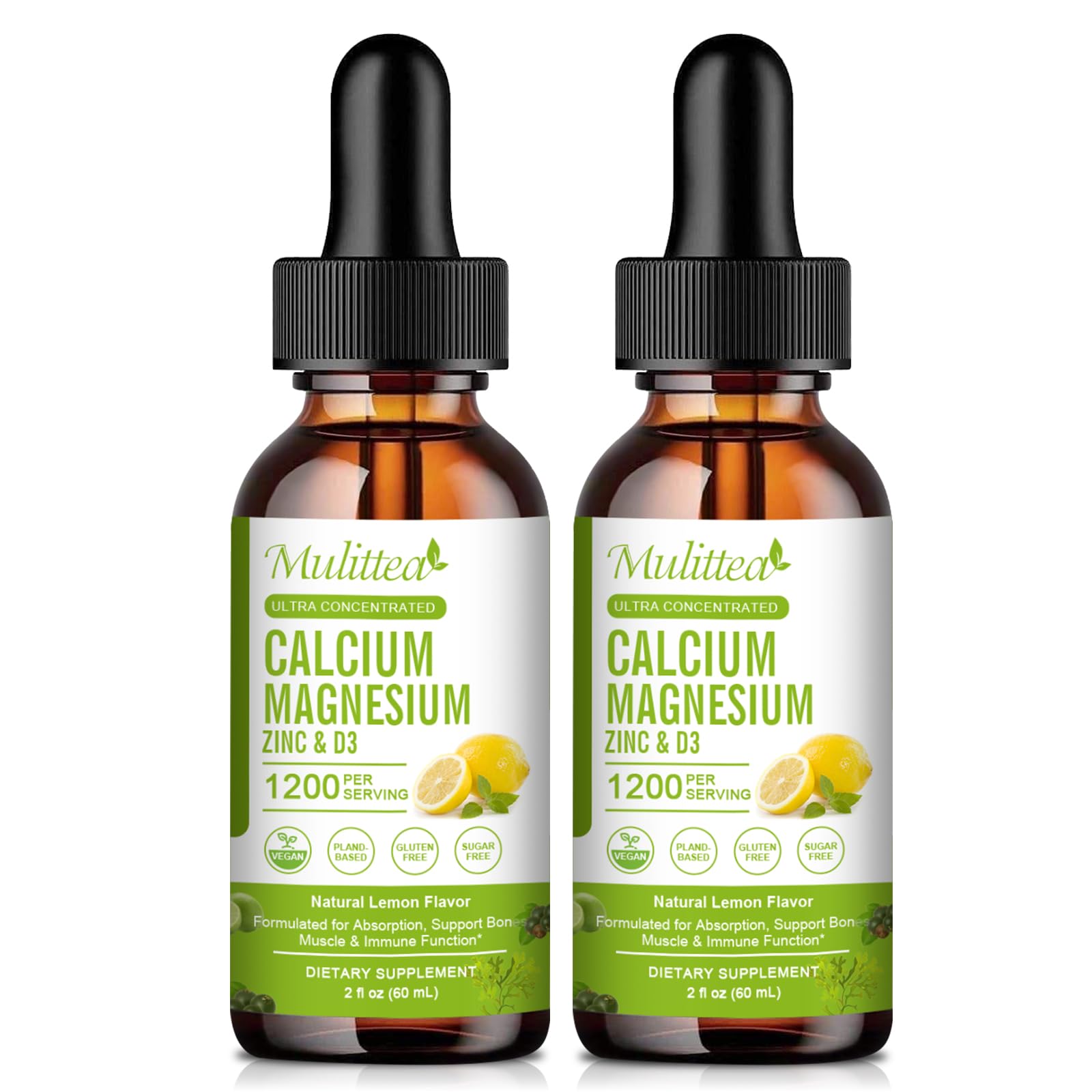 Foto 1 | Suplemento Mulittea De Calcio, Magnesio Y Zinc Con Vitamina D3, 60 Porciones - Venta Internacional.
