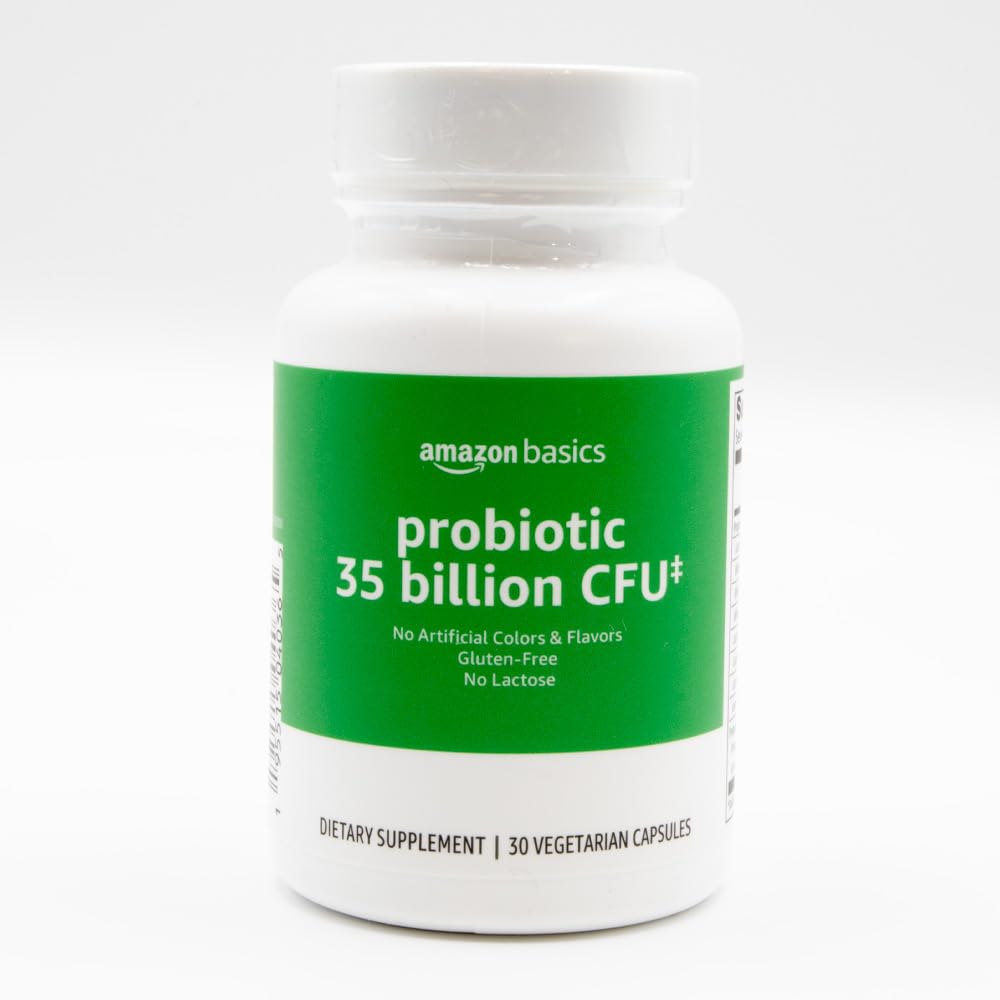 Foto 2 pulgar | Probiotic Amazon Basics 35 Mil Millones De Cfu (30 Cápsulas Vegetarianas) - Venta Internacional.