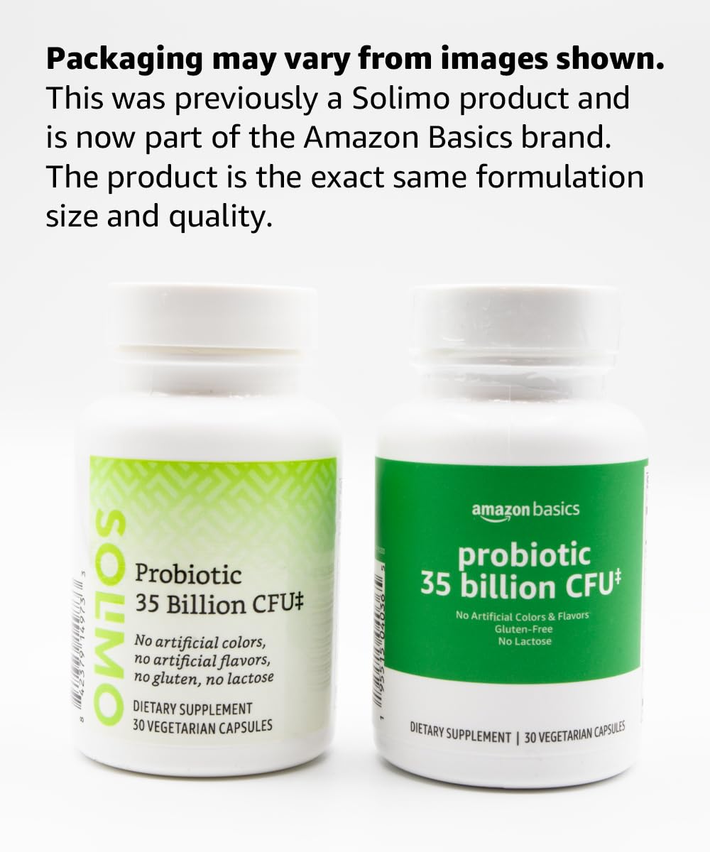 Foto 4 pulgar | Probiotic Amazon Basics 35 Mil Millones De Cfu (30 Cápsulas Vegetarianas) - Venta Internacional.