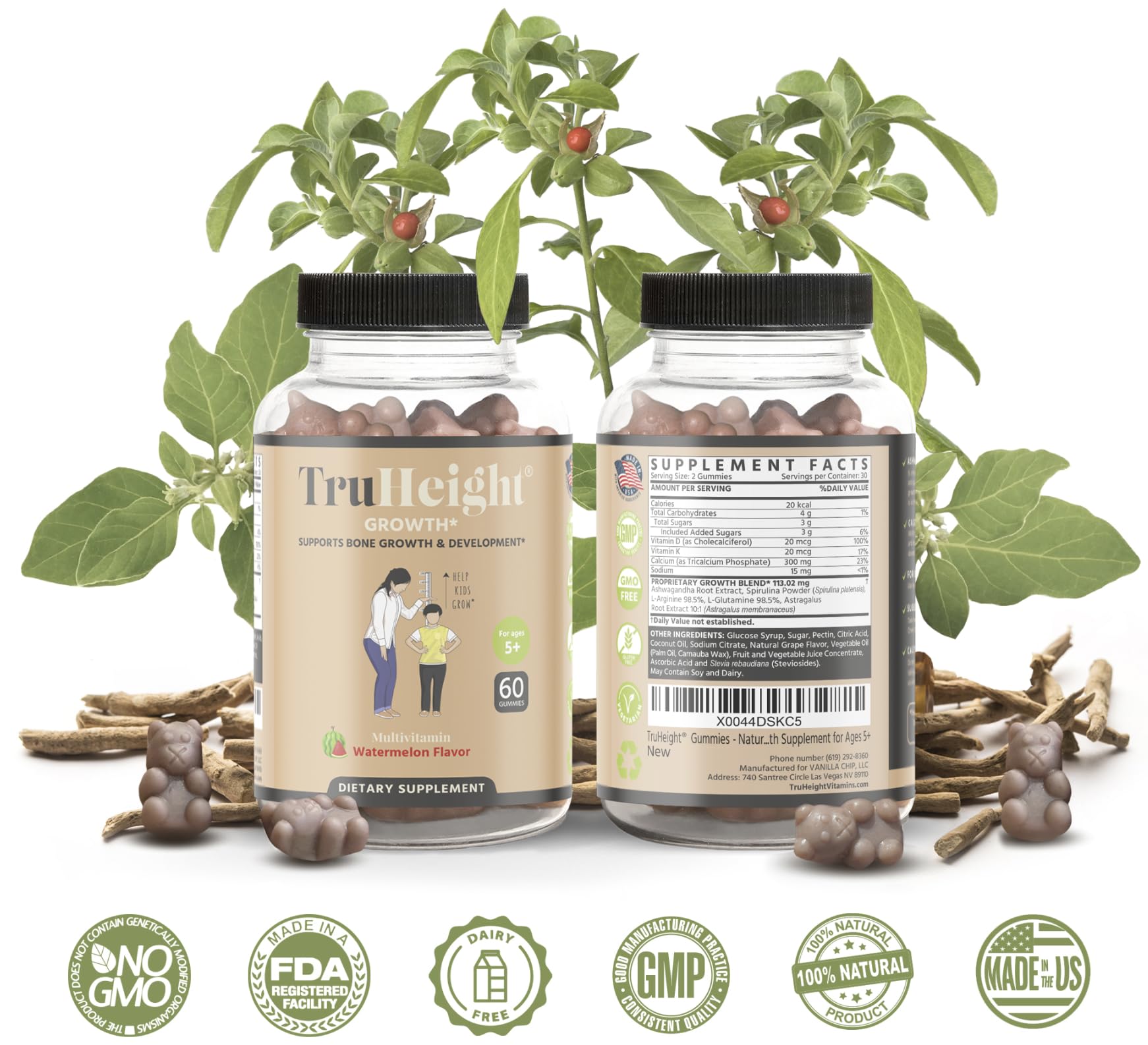Foto 3 pulgar | Suplemento De Crecimiento En Altura Truheight Gummies Para Niños Y Adolescentes - Venta Internacional.