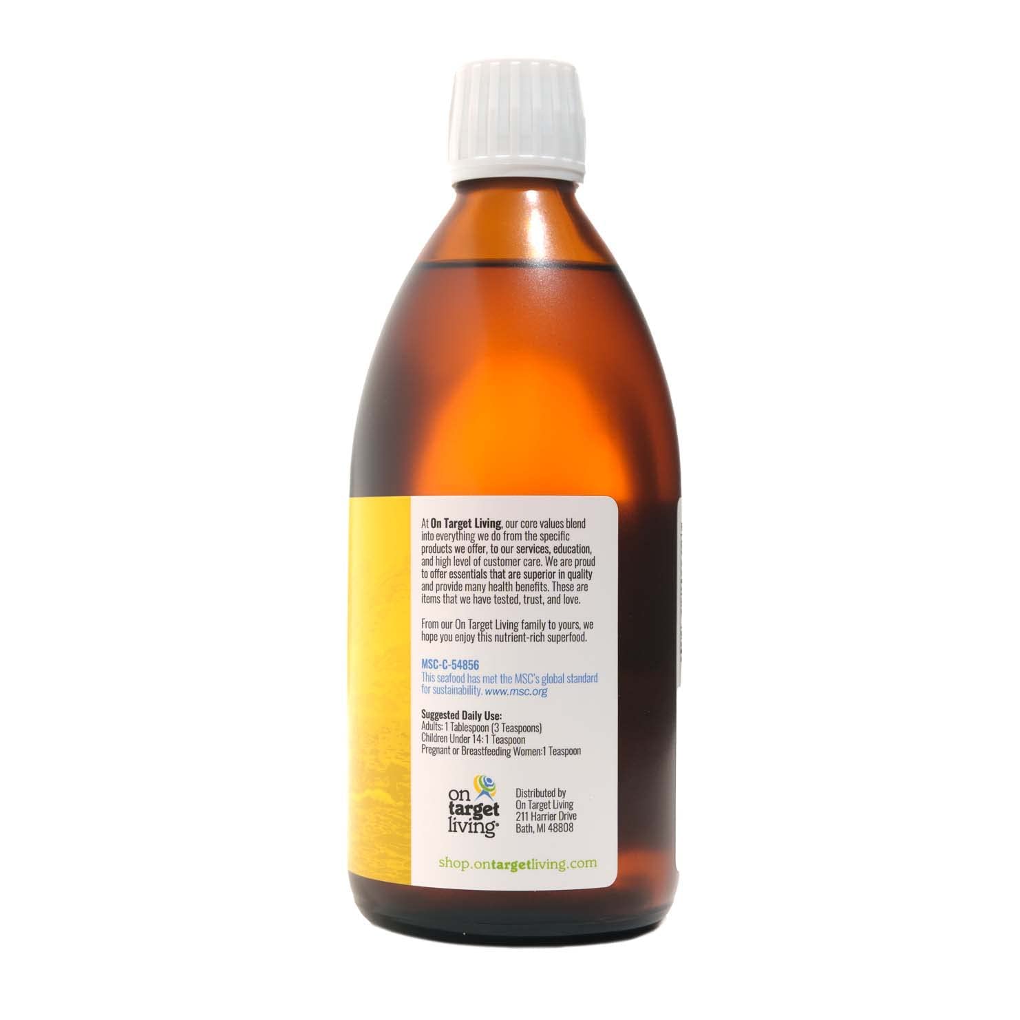 Foto 4 | Aceite De Hígado De Bacalao On Target Living Alaskan 500 Ml Con Sabor A Limón - Venta Internacional.