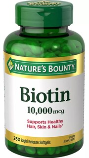 Foto 1 | Suplemento De Biotina De Nature's Bounty, 10 000 Mcg, 250 Cápsulas Blandas - Venta Internacional.