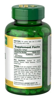 Foto 2 | Suplemento De Biotina De Nature's Bounty, 10 000 Mcg, 250 Cápsulas Blandas - Venta Internacional.