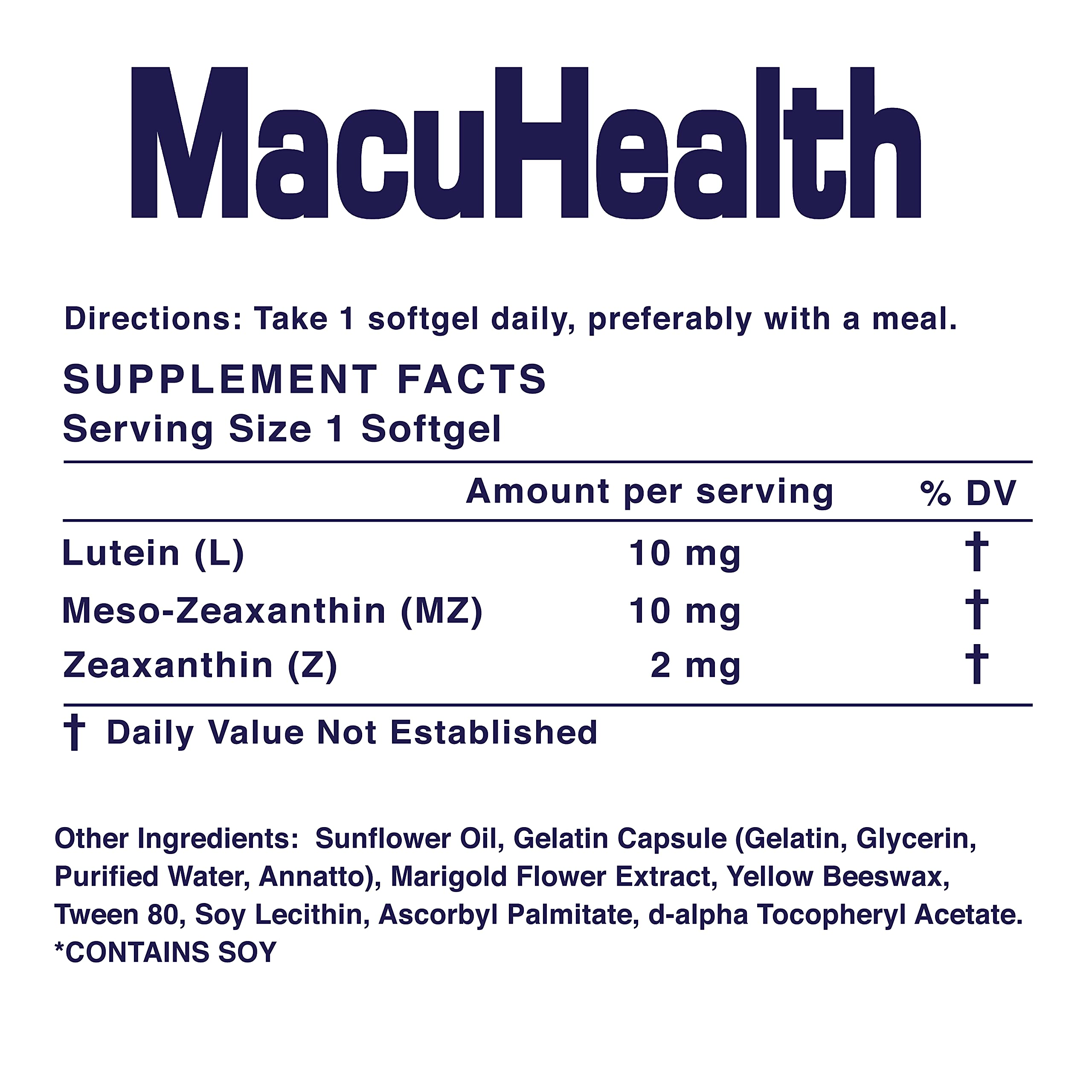 Foto 7 | Vitaminas Para Ojos Macuhealth Triple Carotenoid 90 Cápsulas Blandas - Venta Internacional.