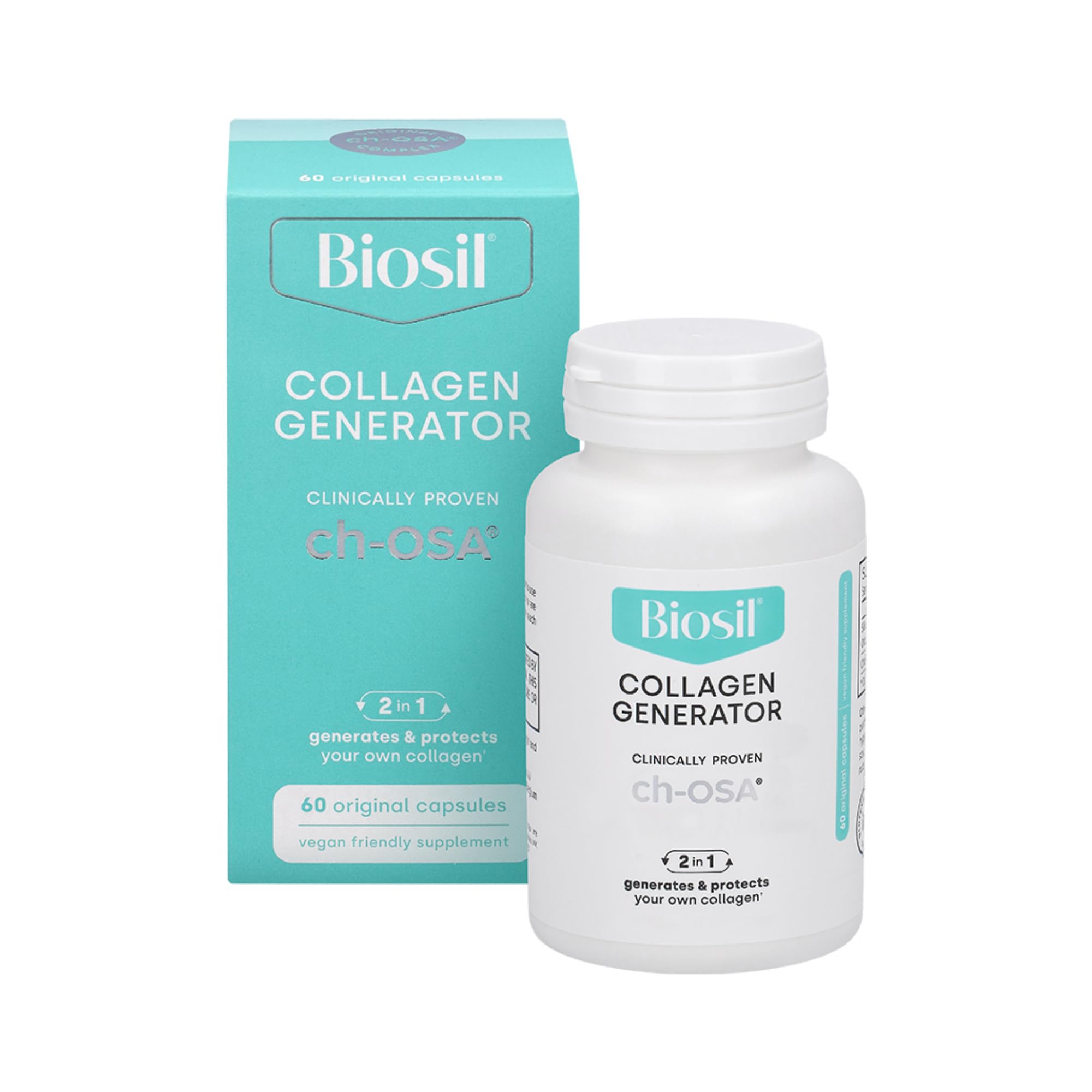 Foto 2 pulgar | Suplemento Biosil Collagen Generator 60 Cápsulas - Venta Internacional.