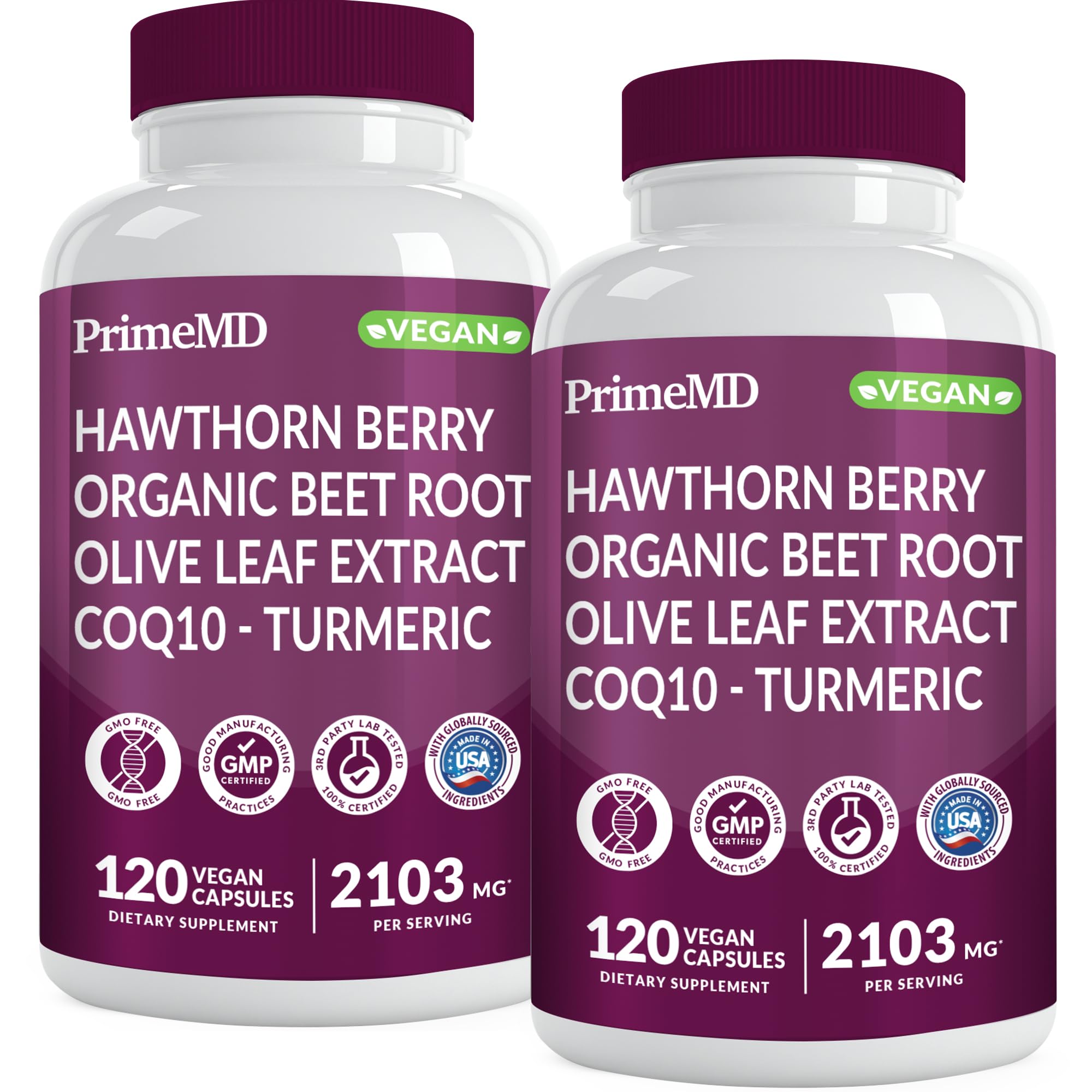 Foto 1 | Suplemento Primemd Para Corazón Y Óxido Nítrico 26 En 1, 2103 Mg, Paquete De 2 - Venta Internacional.