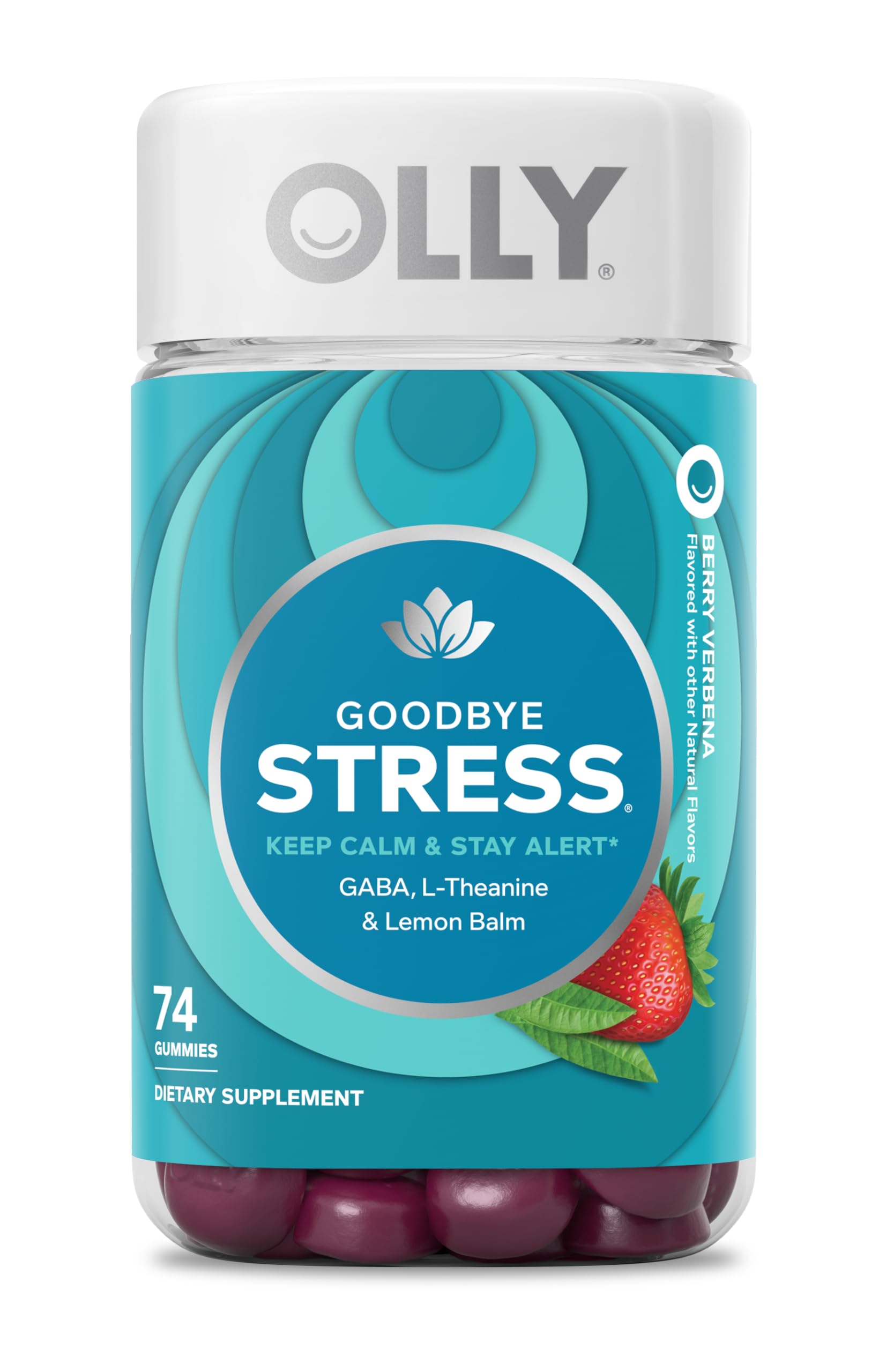 Foto 2 pulgar | Suplemento Olly Goodbye Stress Gummy 74 Unidades - Venta Internacional.