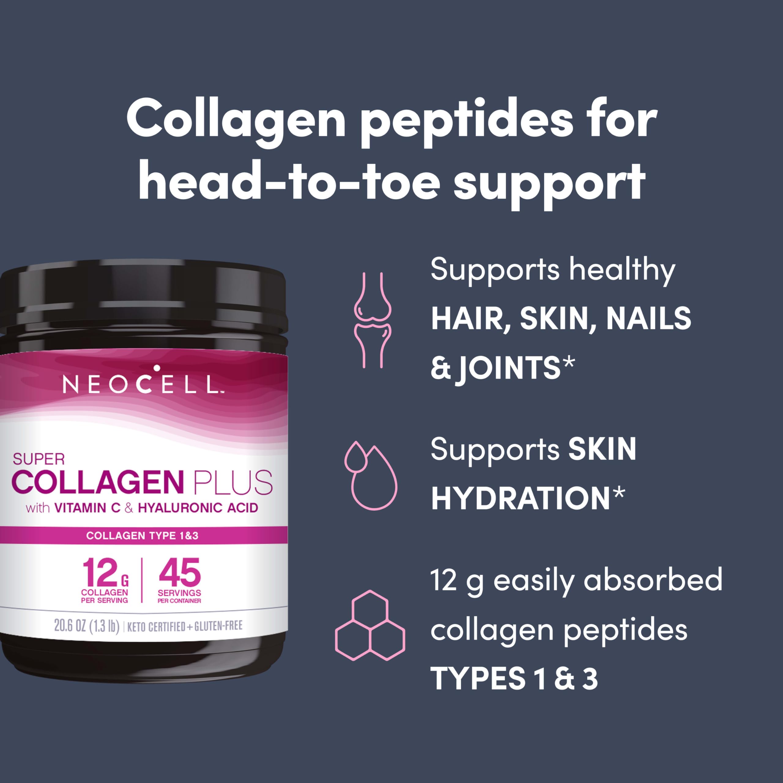 Foto 4 pulgar | Colágeno En Polvo Neocell Super Collagen Plus Vitamina C, 20.6 Oz - Venta Internacional.