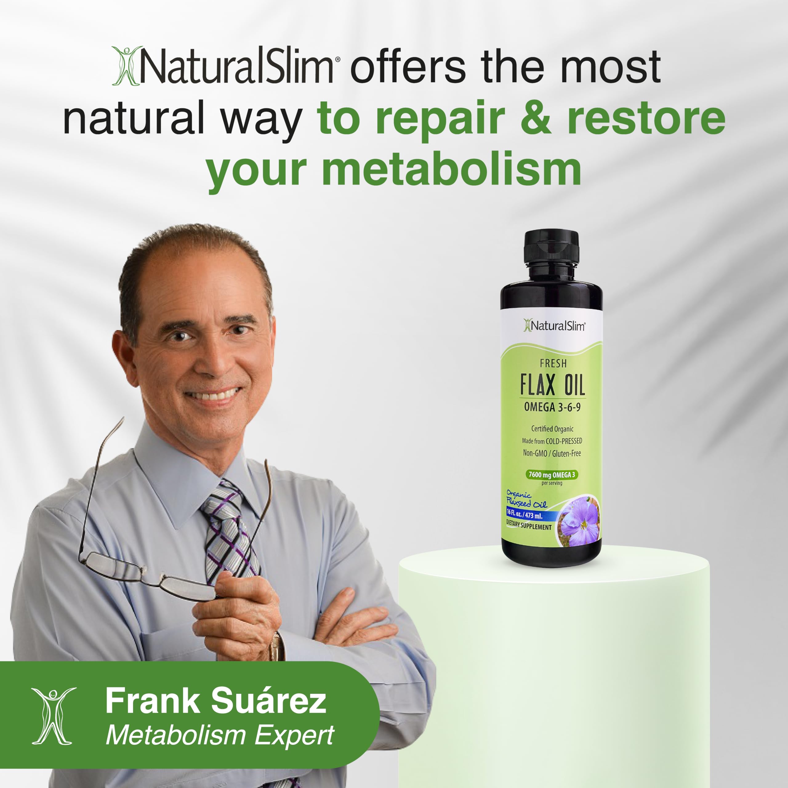 Foto 7 pulgar | Suplemento De Aceite De Lino Naturalslim Omega 3 6 9 480 Ml - Venta Internacional.