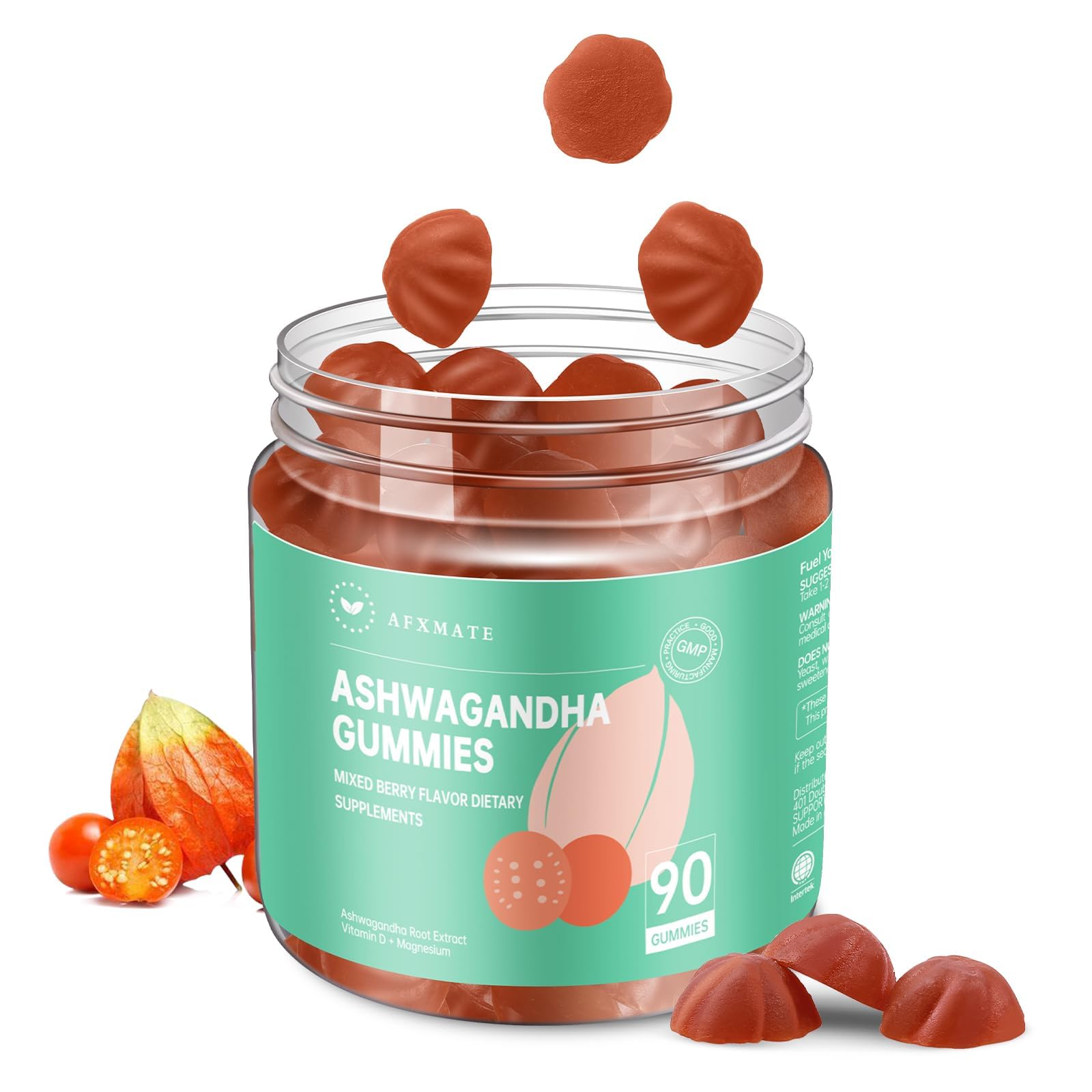 Foto 2 pulgar | Suplemento Afxmate En Gomitas De Ashwagandha De 90 Unidades Para Mujeres - Venta Internacional.