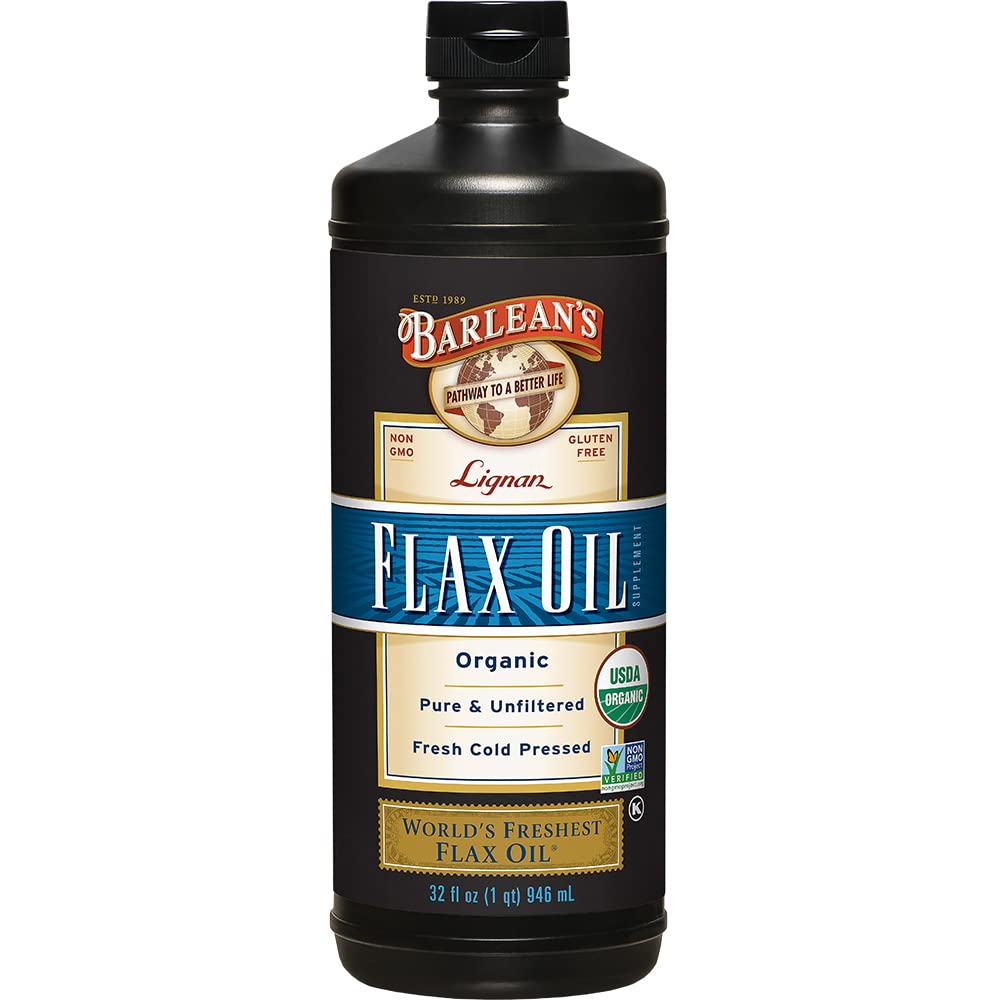 Suplemento De Aceite De Linaza Orgánico De Lignan De Barlean 946 Ml - Venta Internacional.