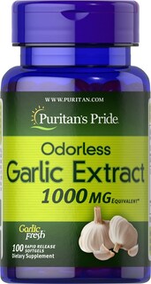 Foto 1 | Suplemento Puritan's Pride, Ajo Inodoro, 1000 Mg, 100 Tabletas - Venta Internacional.