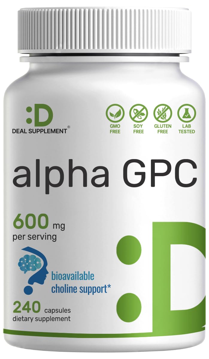 Foto 2 pulgar | Oferta De Suplementos: Suplemento Alpha Gpc, 600 Mg, 240 Cápsulas - Venta Internacional.