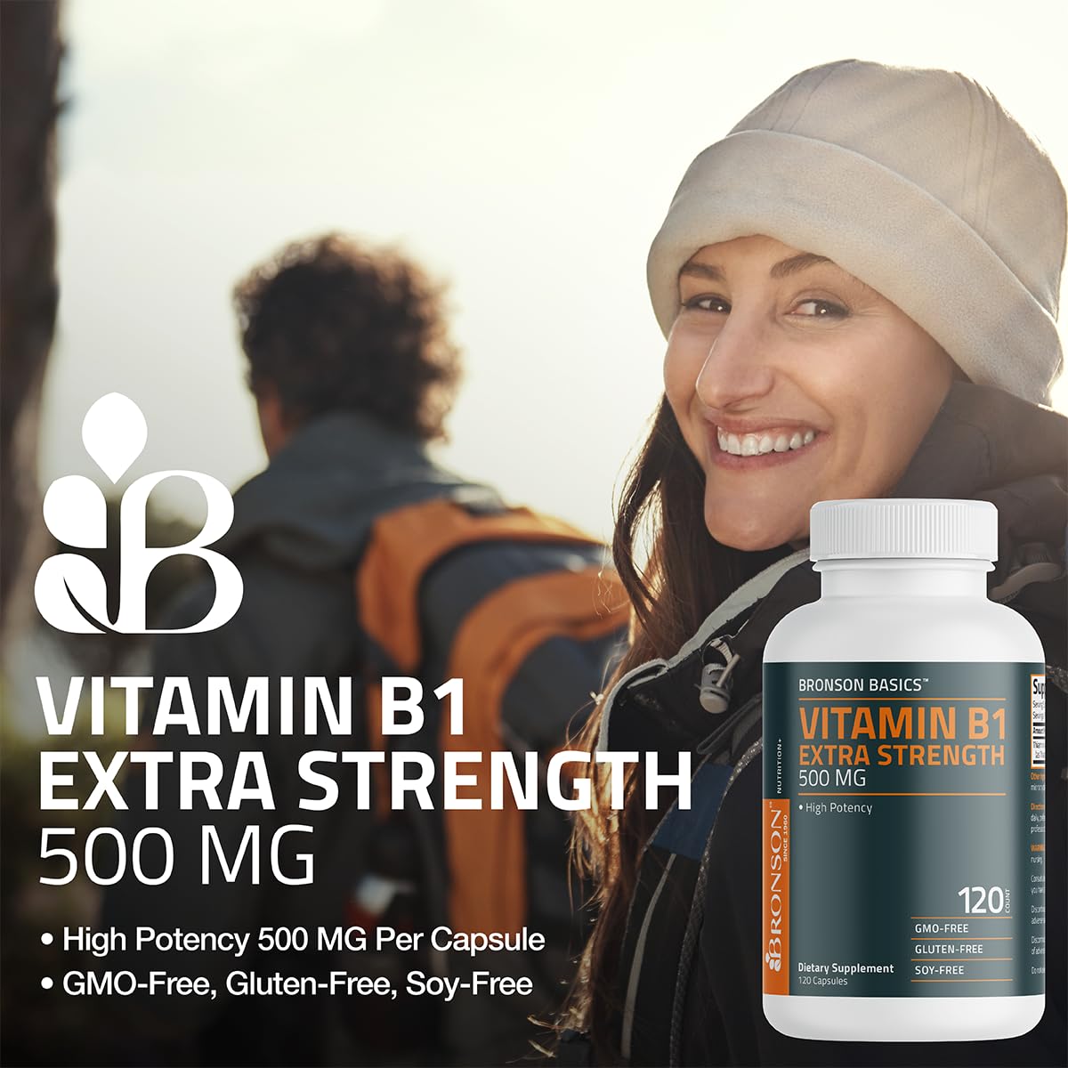 Foto 4 pulgar | Suplemento Bronson Vitamina B1 Extra Strength 500 Mg 120 Cápsulas - Venta Internacional.