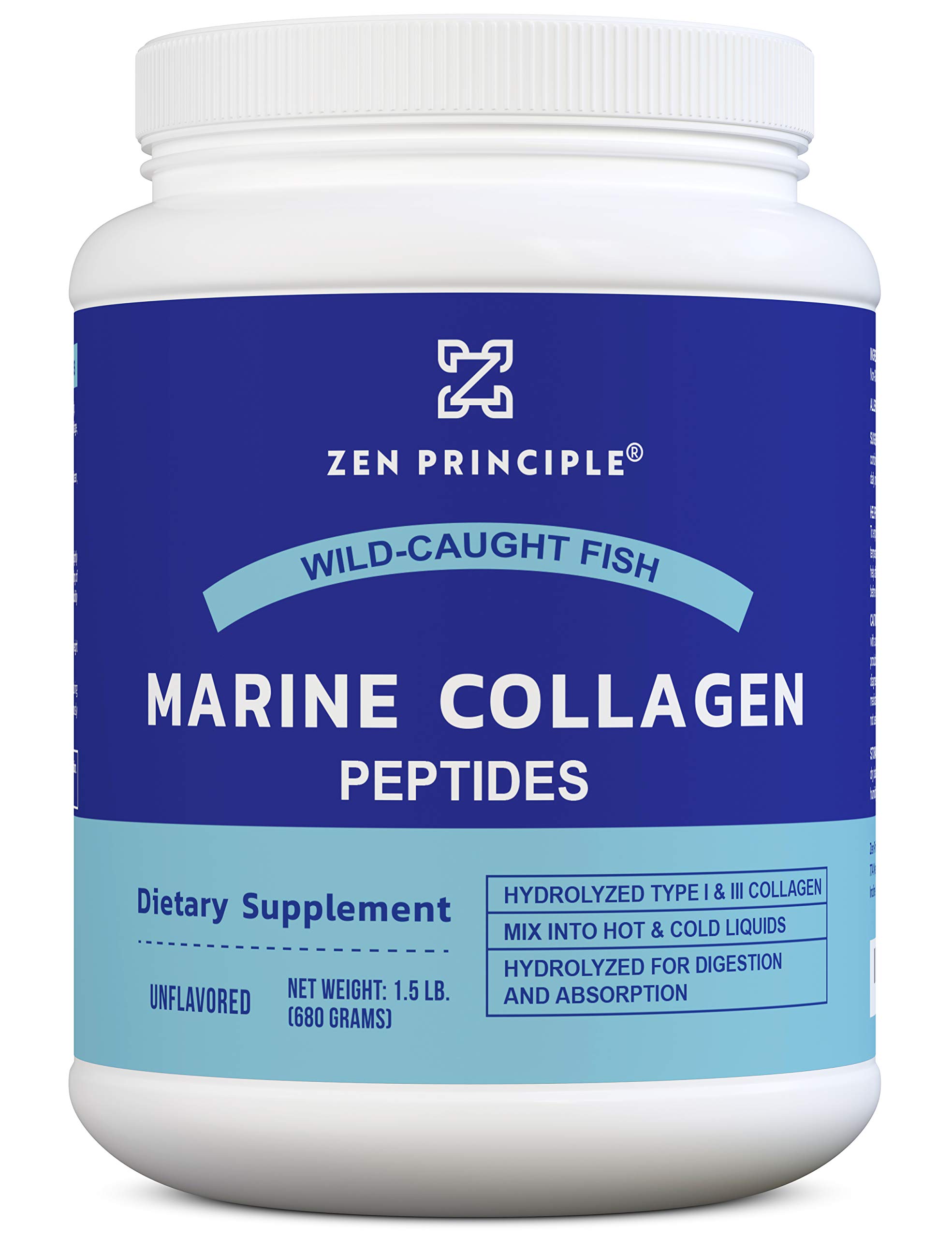 Foto 2 pulgar | Péptidos De Colágeno En Polvo Zen Principle Marine 680g - Venta Internacional.