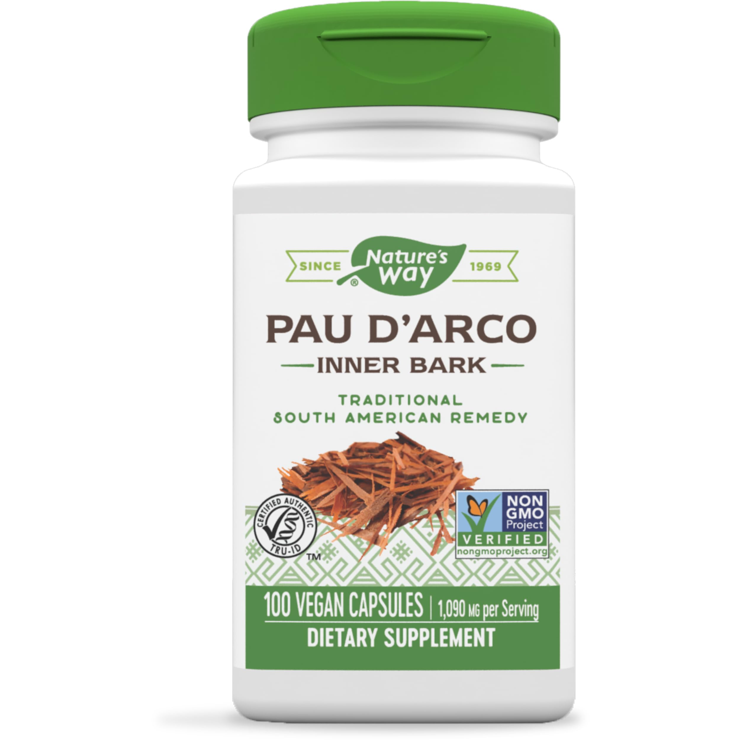 Foto 1 | Suplemento Nature's Way Pau D'arco Inner Bark 100 Cápsulas Veganas - Venta Internacional.