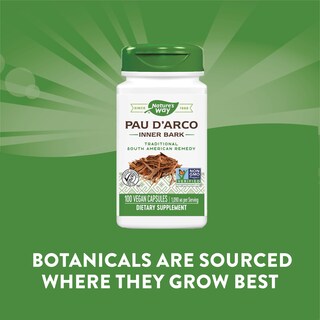 Foto 3 | Suplemento Nature's Way Pau D'arco Inner Bark 100 Cápsulas Veganas - Venta Internacional.