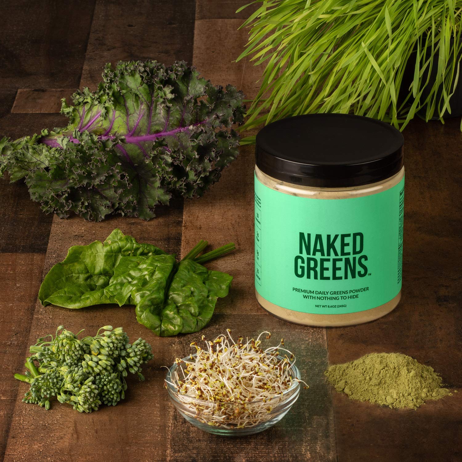 Foto 5 pulgar | Suplemento Naked Super Greens Powder, 35 Porciones, Vegano - Venta Internacional.