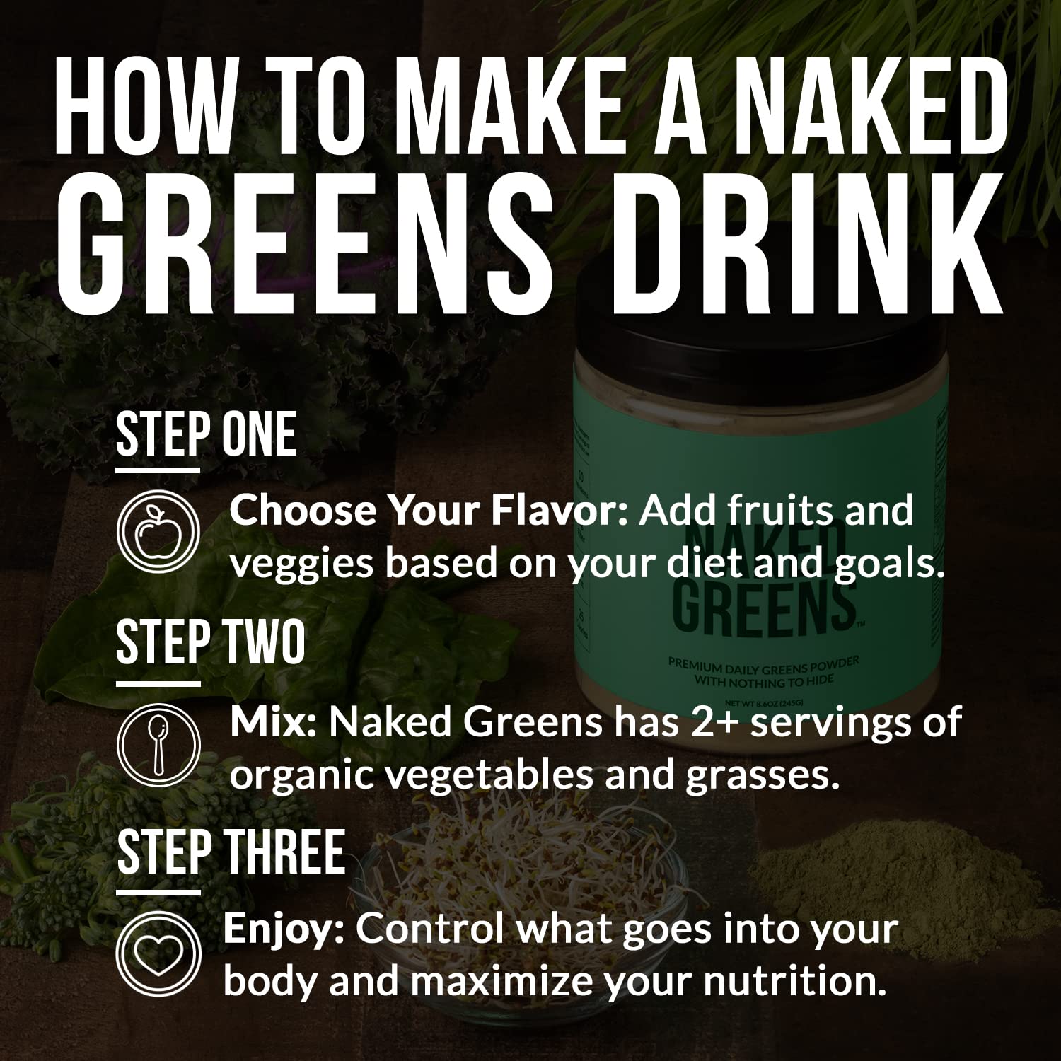 Foto 7 pulgar | Suplemento Naked Super Greens Powder, 35 Porciones, Vegano - Venta Internacional.
