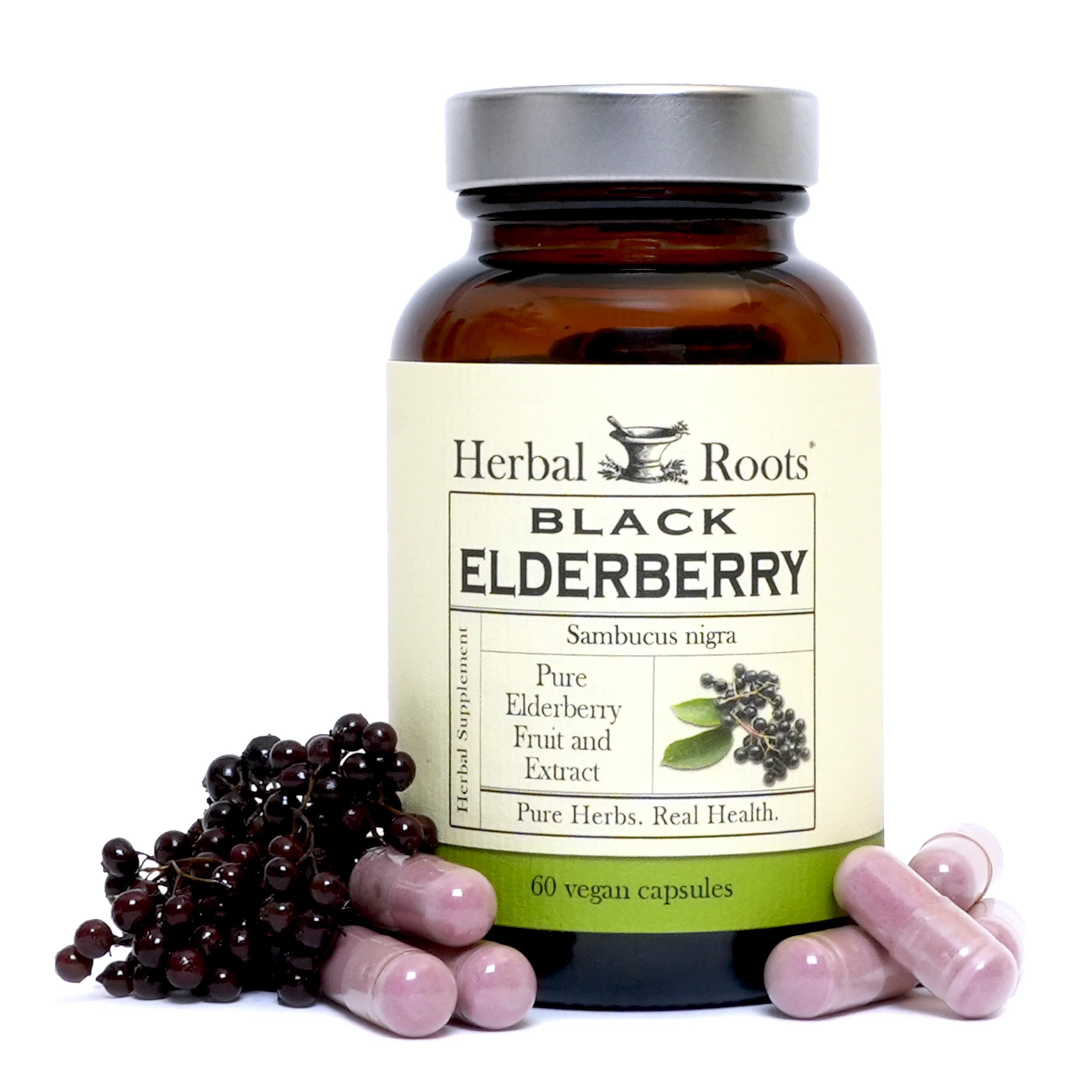 Foto 1 | Suplemento Herbal Roots, Cápsulas De Saúco Negro, 4300 Mg - Venta Internacional.