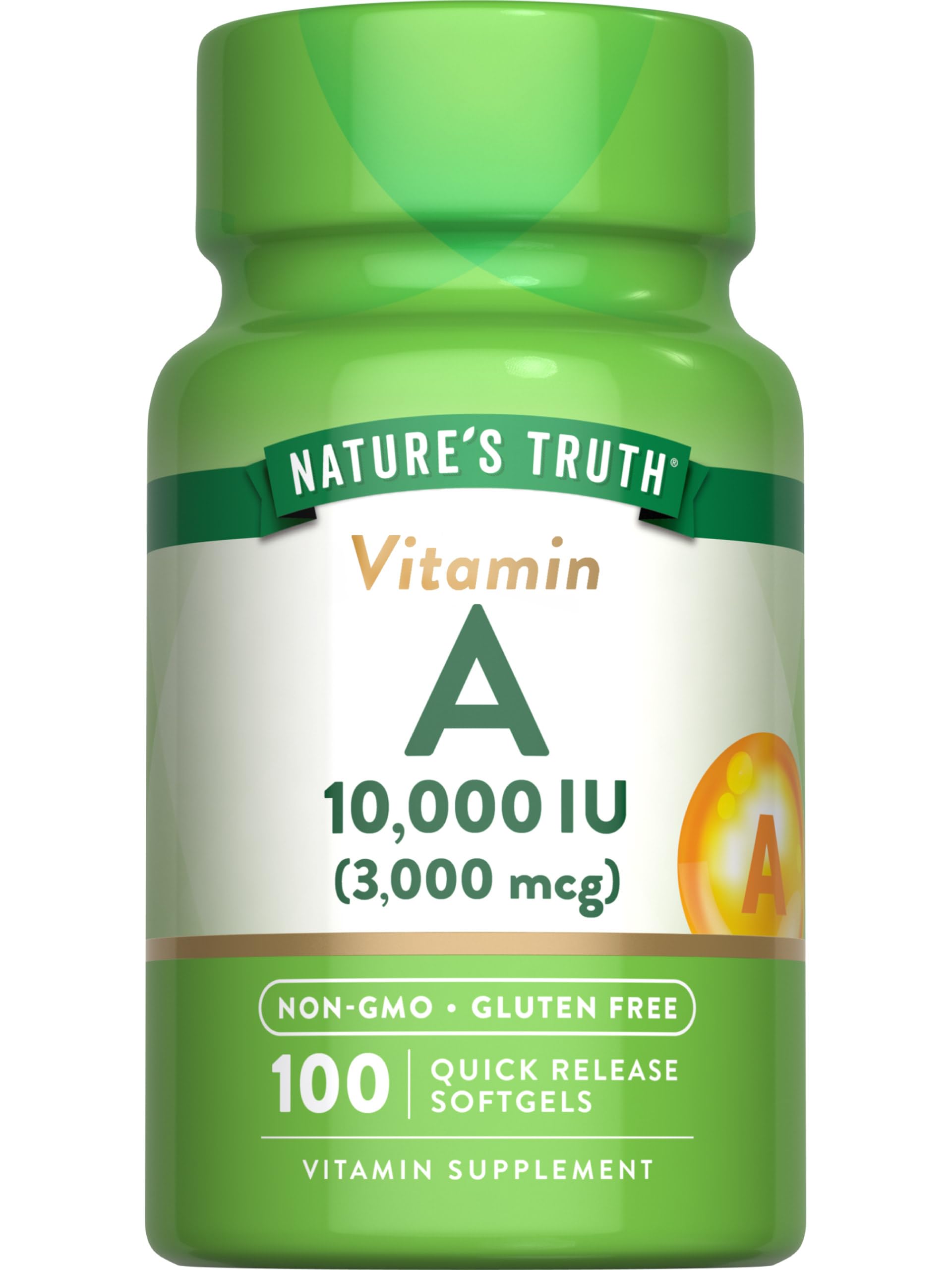 Foto 2 pulgar | Suplemento De Vitamina A De Nature's Truth, 10 000 Ui, Cápsulas Blandas, 100 Unidades - Venta Internacional.
