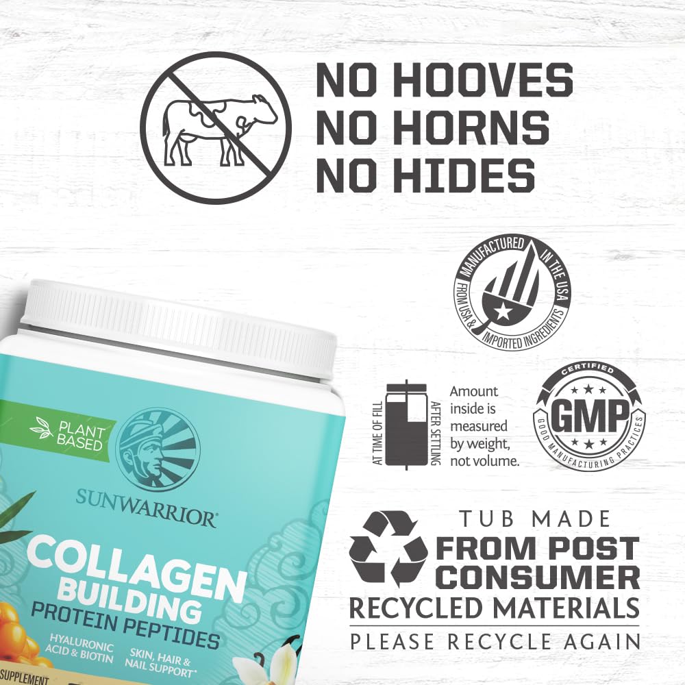 Foto 4 pulgar | Proteína De Colágeno Vegana En Polvo Sunwarrior Vanilla, 20 Porciones - Venta Internacional.