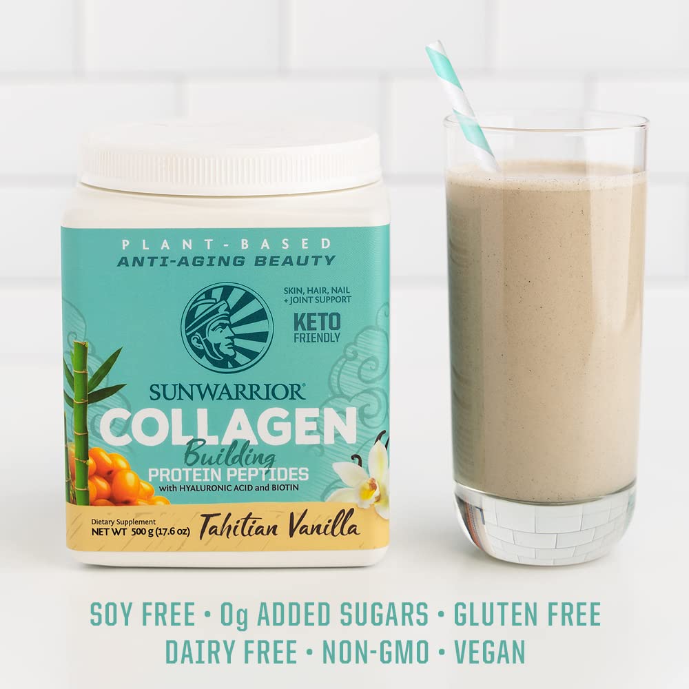 Foto 6 pulgar | Proteína De Colágeno Vegana En Polvo Sunwarrior Vanilla, 20 Porciones - Venta Internacional.