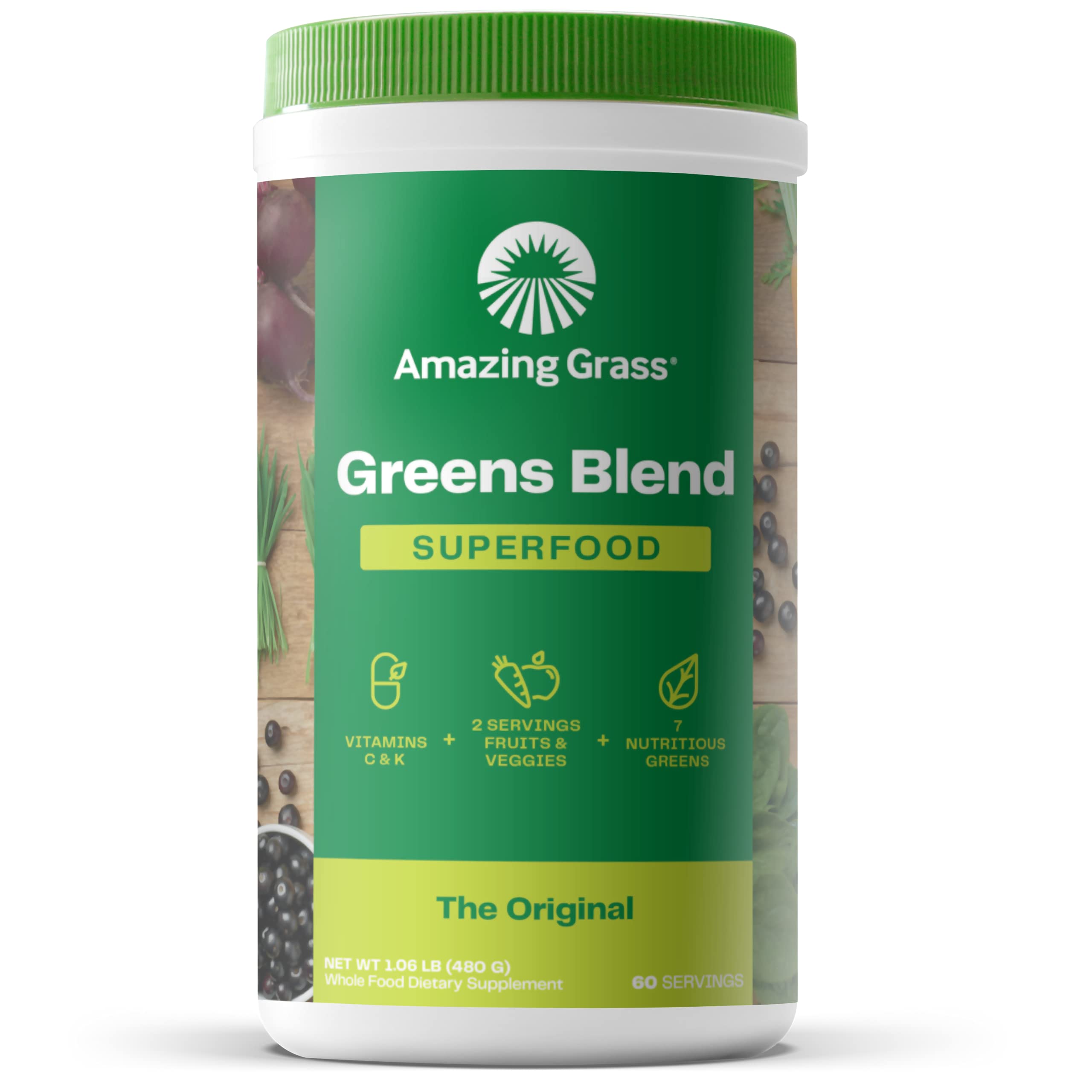 Foto 2 pulgar | Superfood Powder Amazing Grass Greens Original, 60 Porciones - Venta Internacional.
