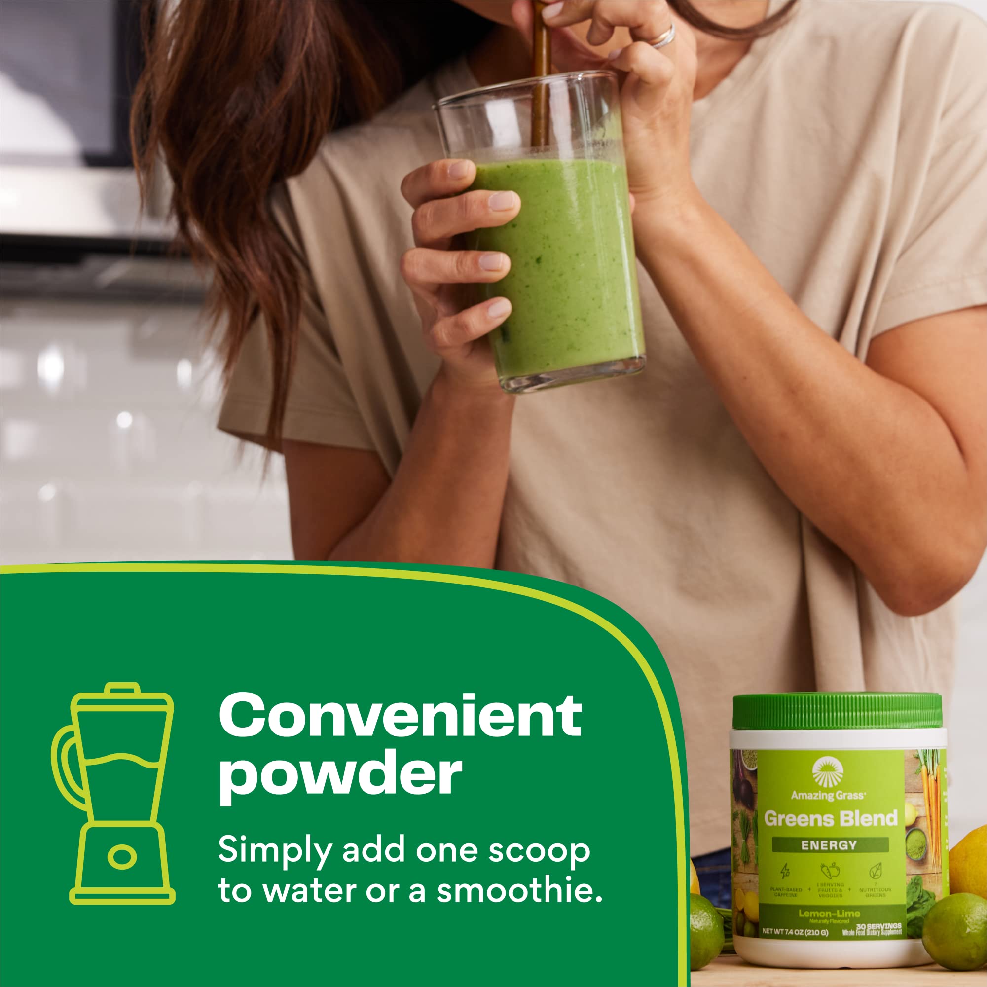 Foto 6 pulgar | Suplementa Amazing Grass Green Superfood Energy, 100 Porciones - Venta Internacional.