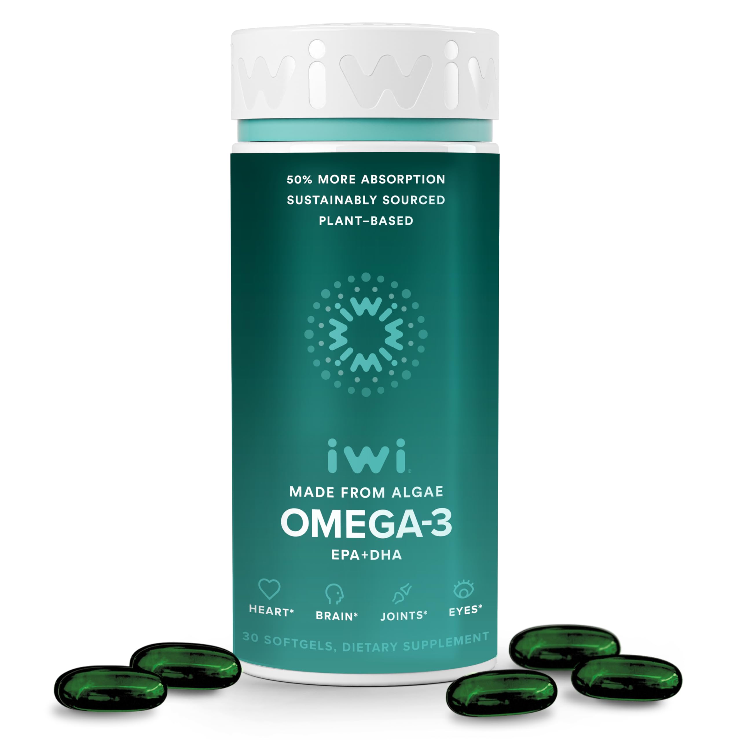 Foto 2 pulgar | Suplemento Iwi Life Omega-3 Algae 30 Cápsulas Blandas (30 Porciones) - Venta Internacional.