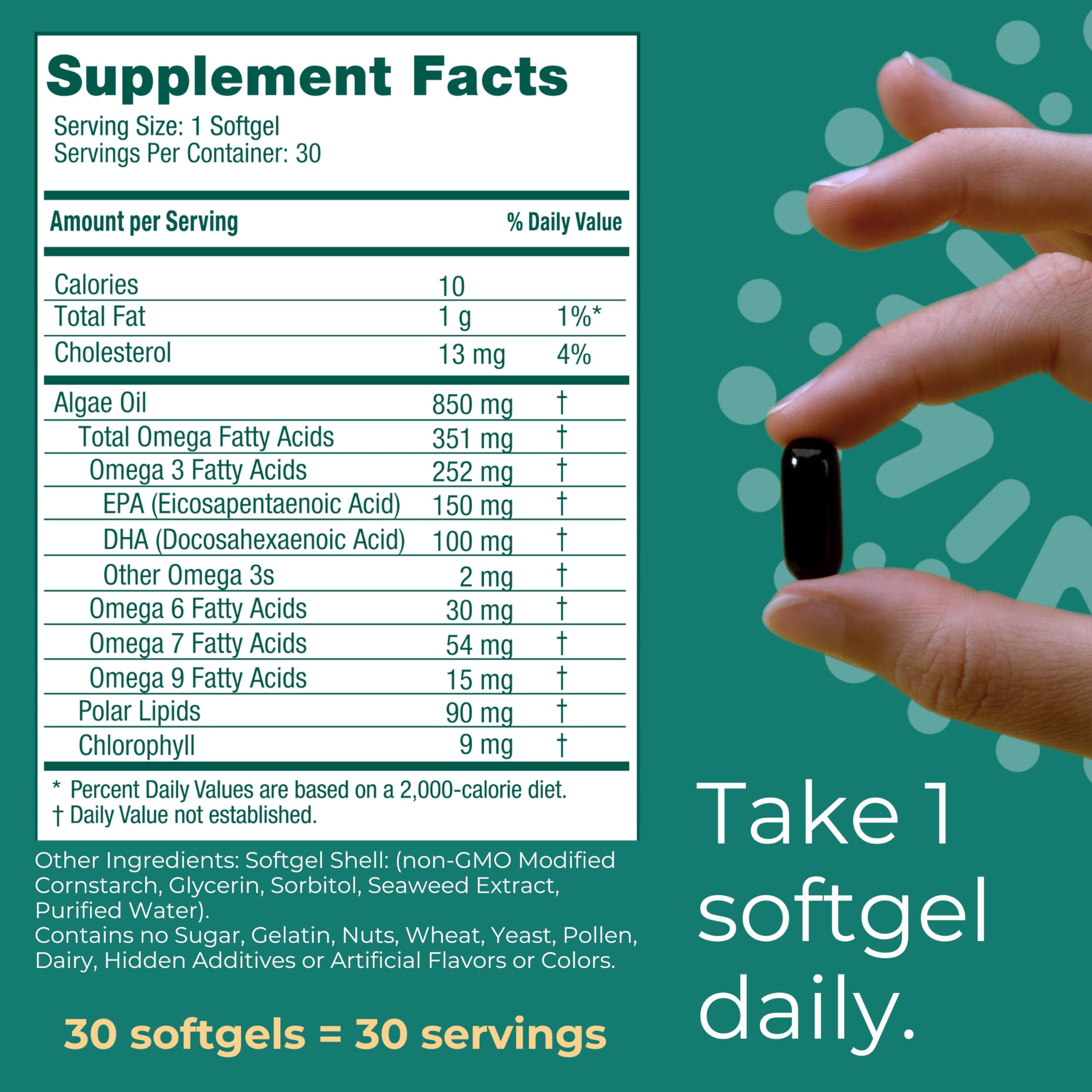 Foto 7 pulgar | Suplemento Iwi Life Omega-3 Algae 30 Cápsulas Blandas (30 Porciones) - Venta Internacional.