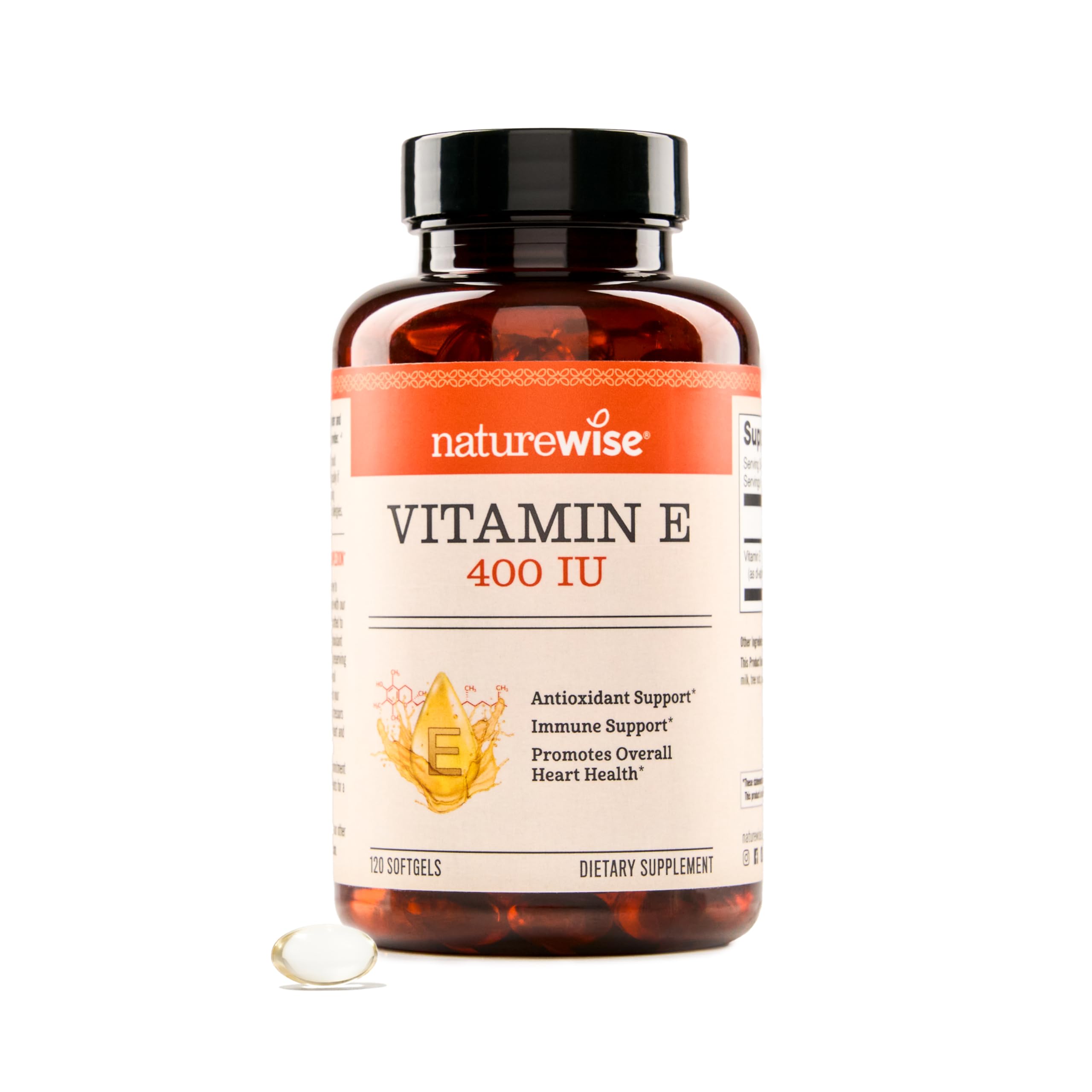 Foto 1 | Suplemento Naturewise De Vitamina E, 400 Ui, Cápsulas Blandas, 120 Unidades - Venta Internacional.
